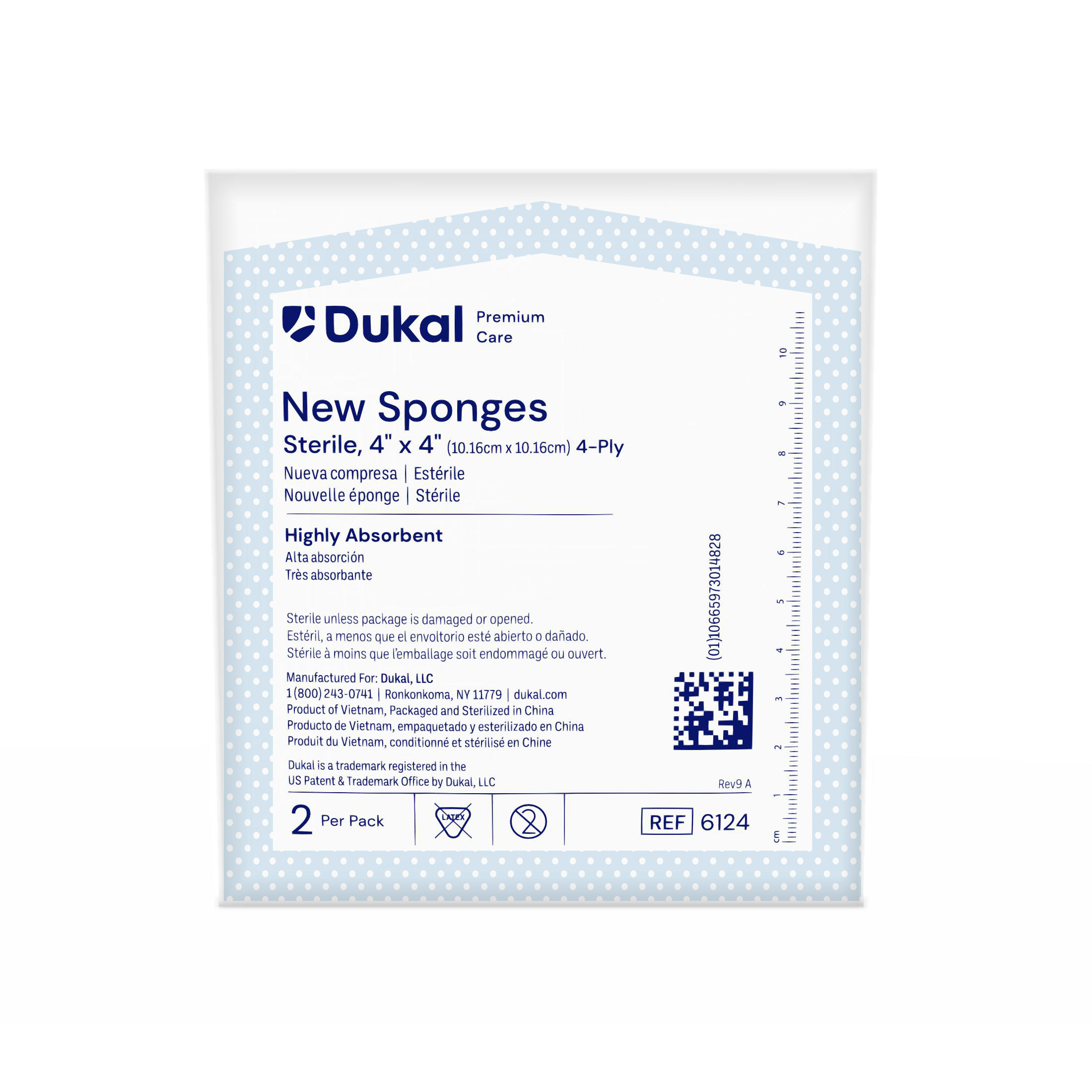 Premium Care Sterile New Sponges, 4-Ply, 4