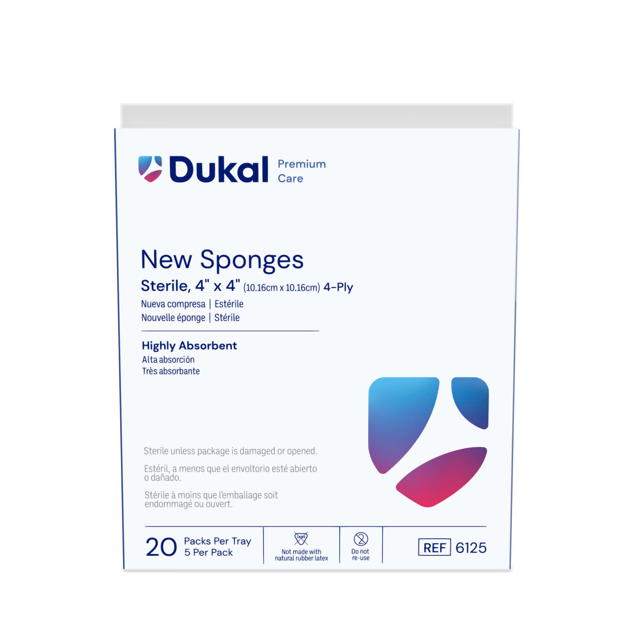 Premium Care Sterile New Sponges, 4-Ply, 4