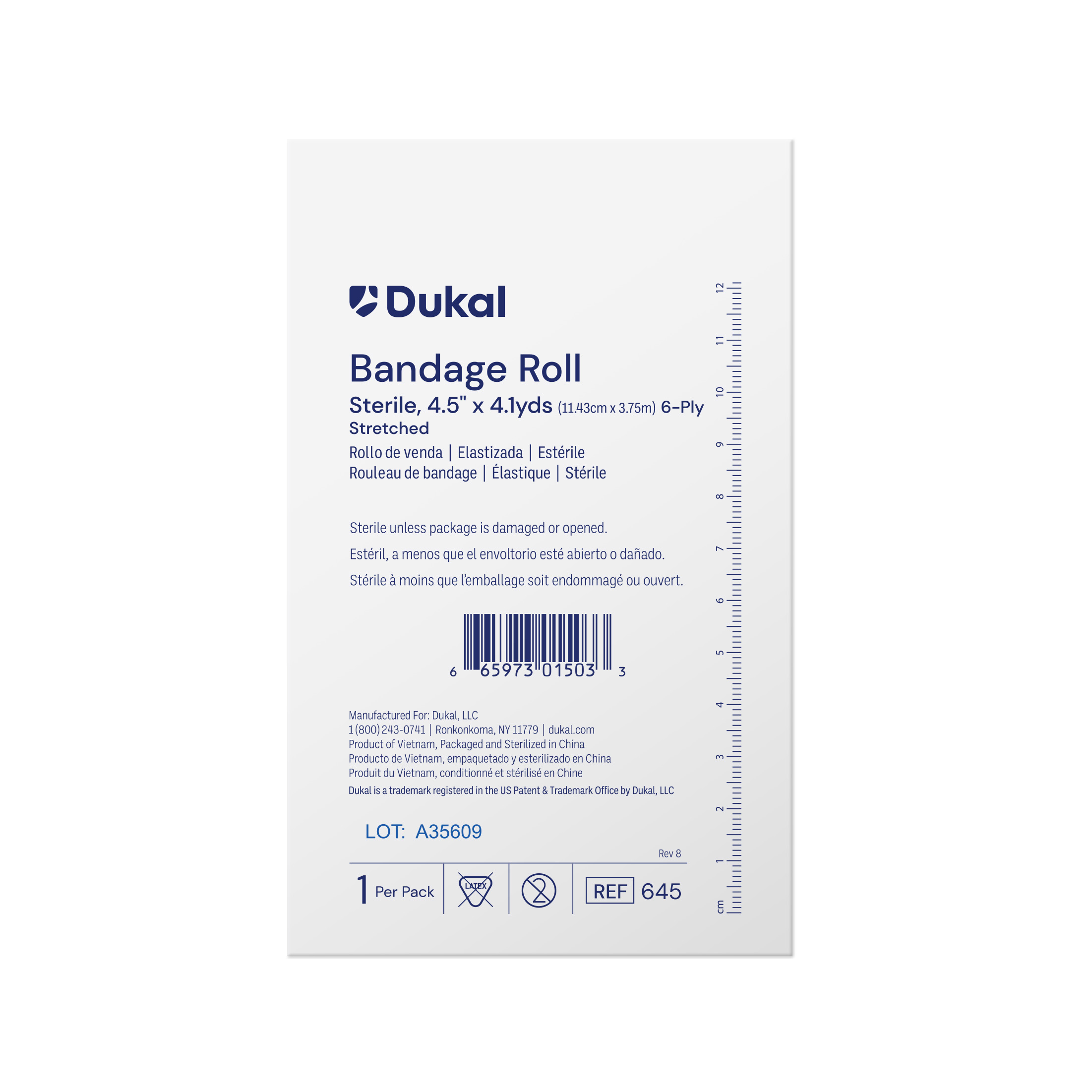 Sterile Bandage Roll, 6-Ply, 4.5
