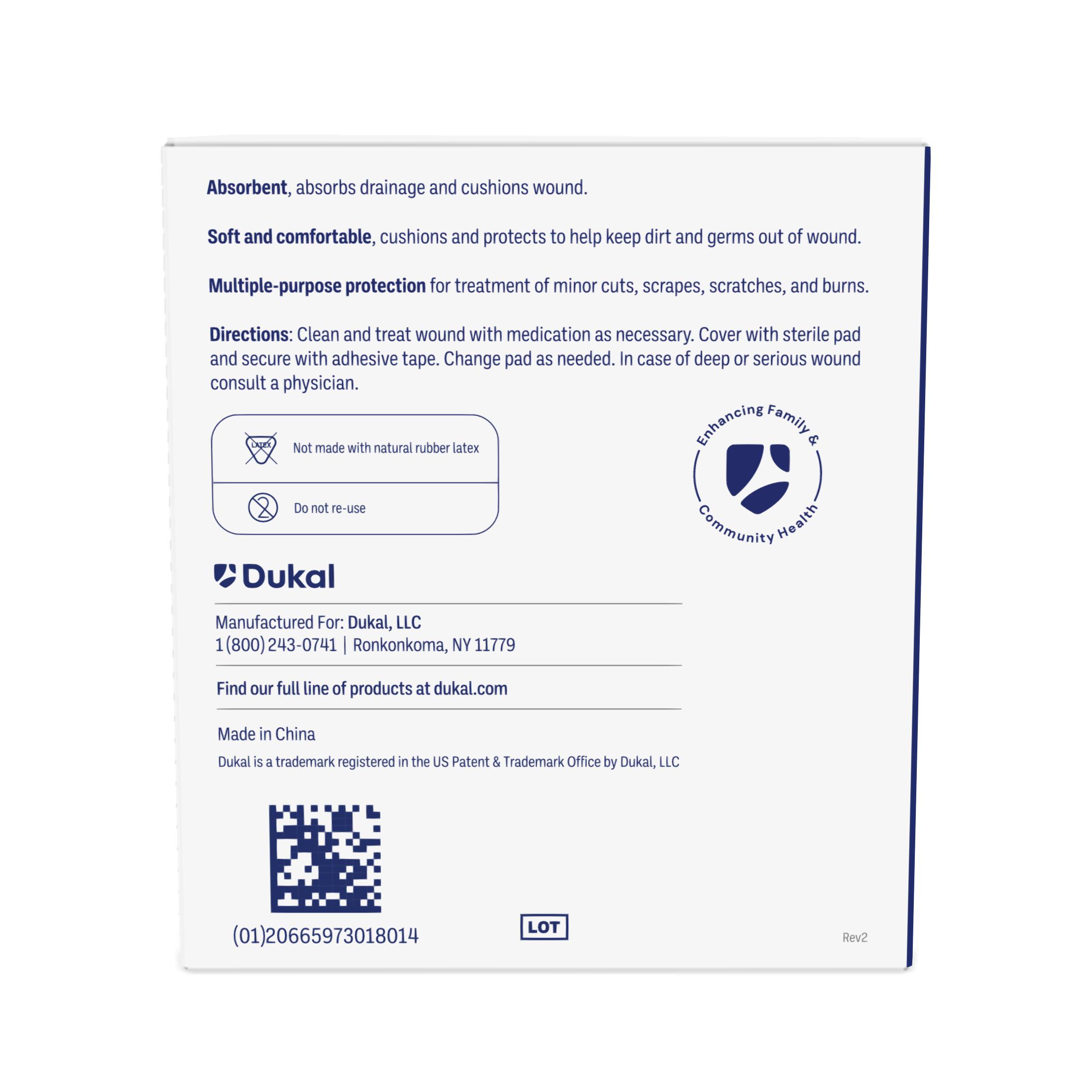 Sterile Non-Woven Gauze Pads, 4-Ply, 2