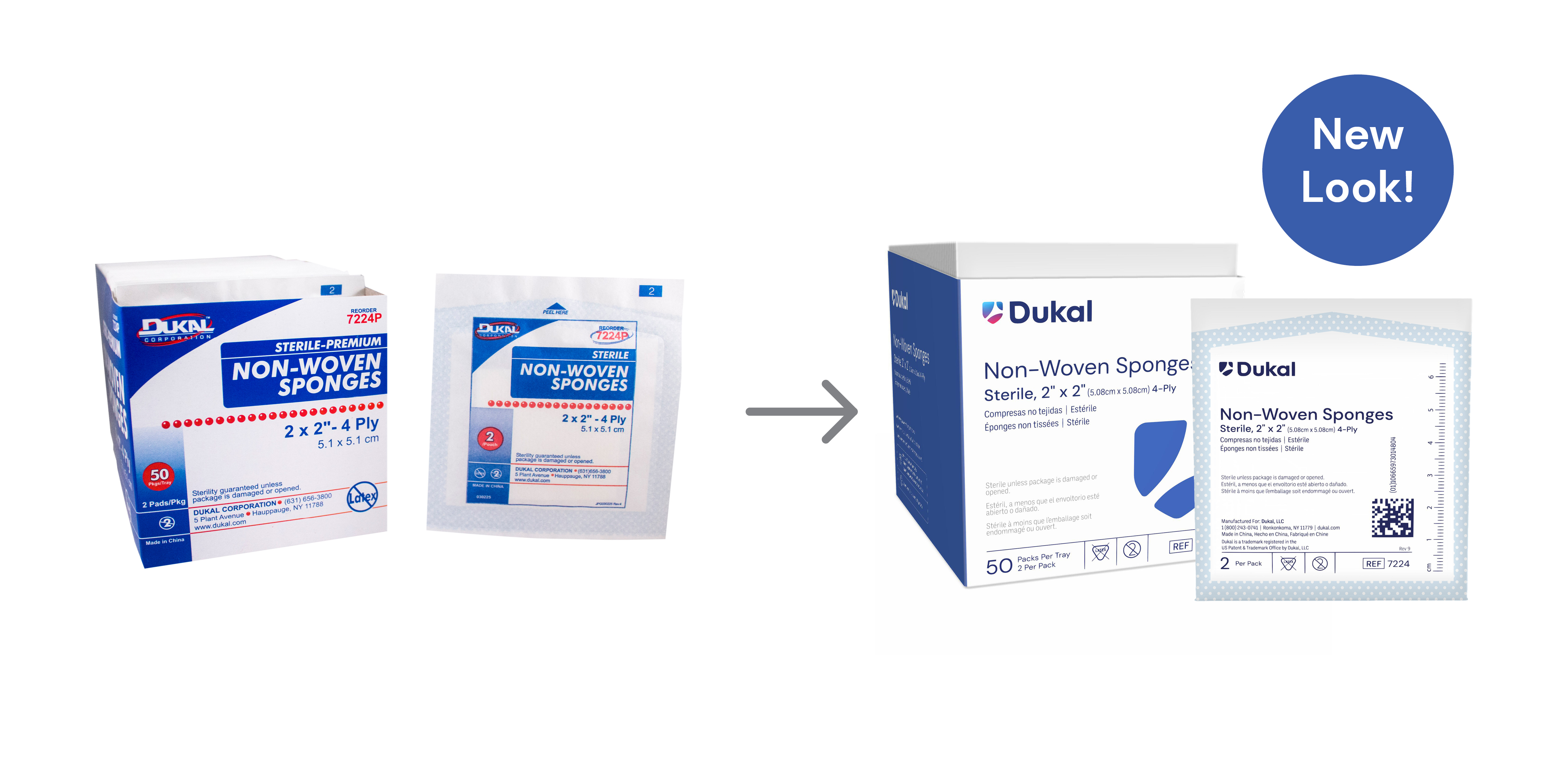 Sterile Non-Woven Sponges, 4-Ply, 2