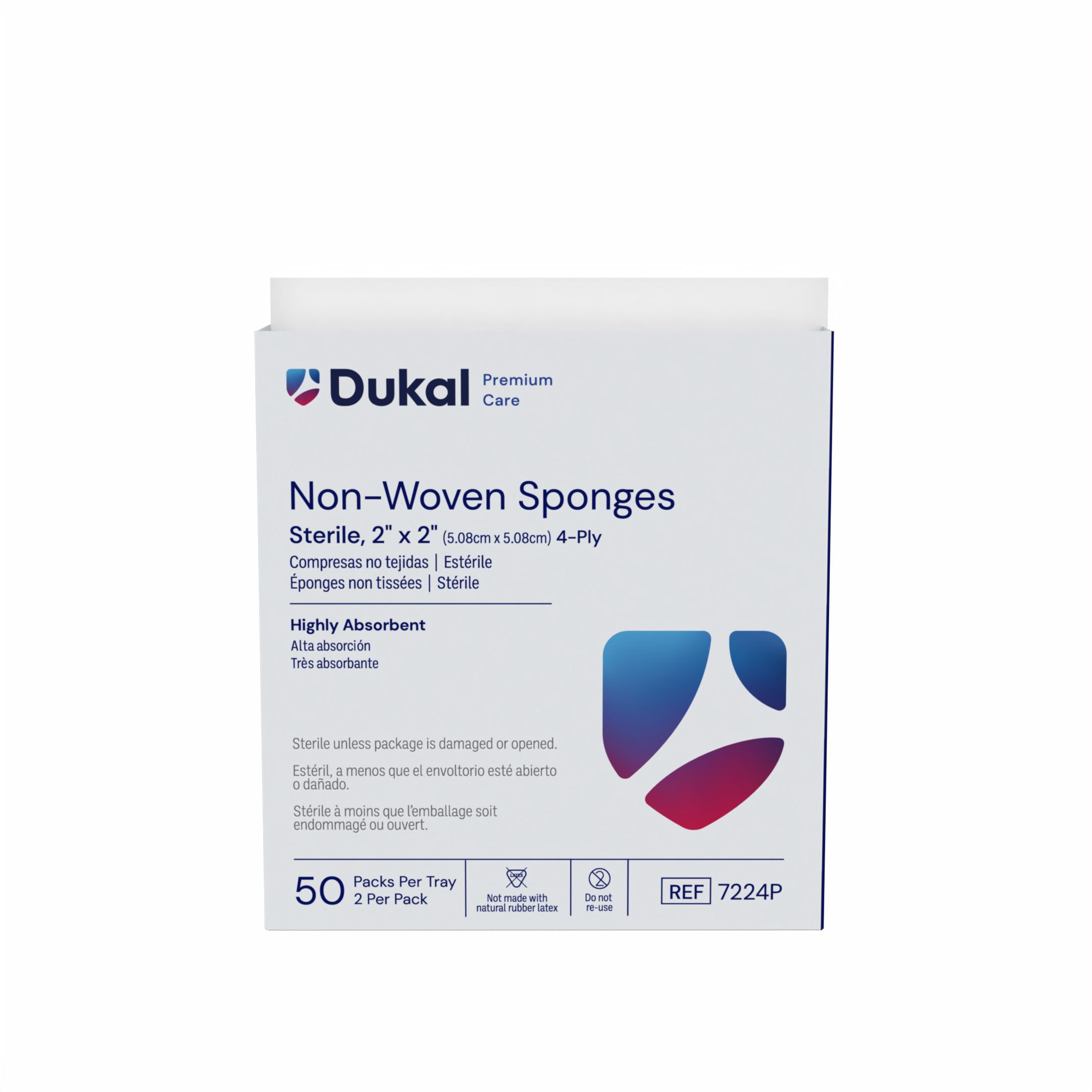 Premium Care Sterile Non-Woven Sponges, 4-Ply, 2