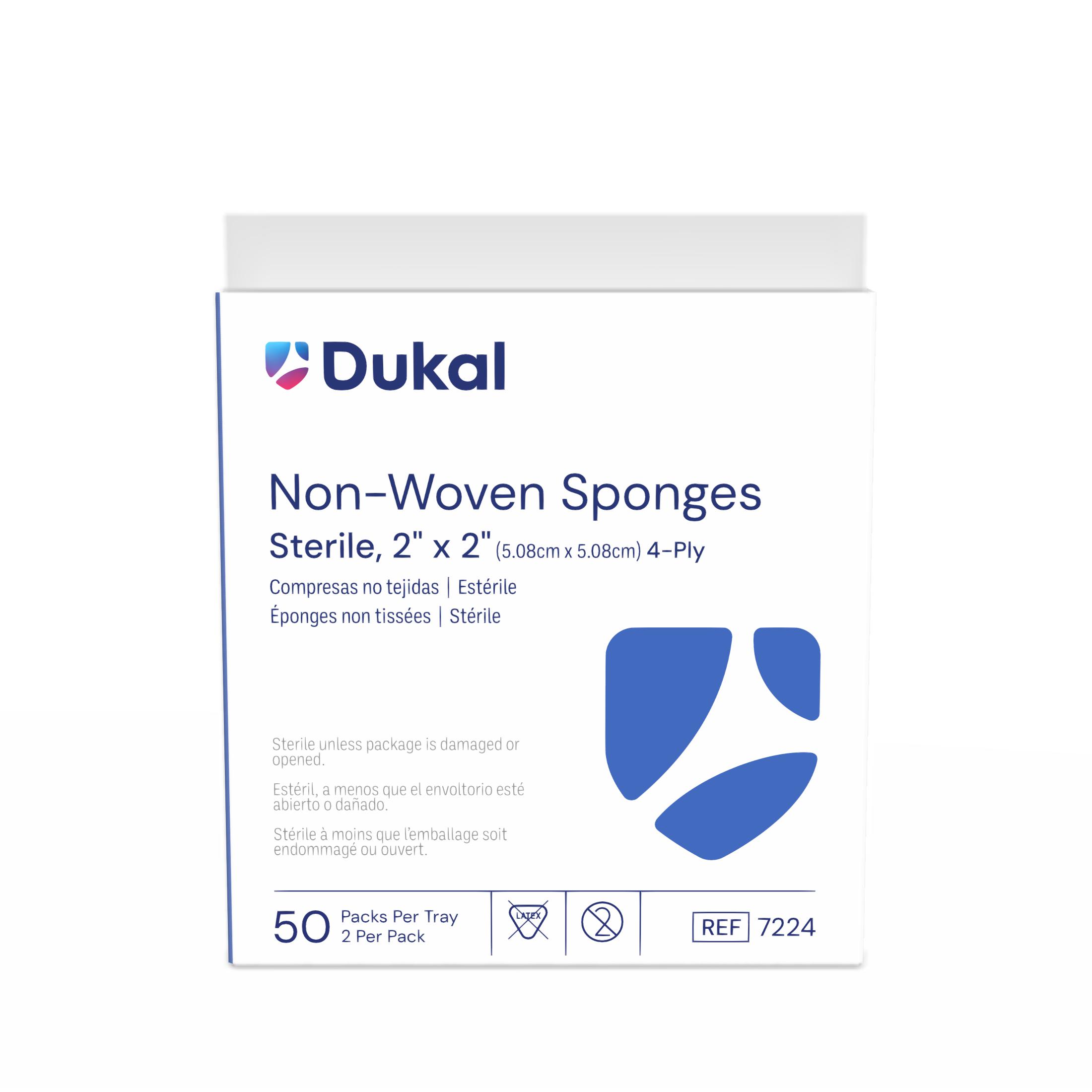 Sterile Non-Woven Sponges, 4-Ply, 2