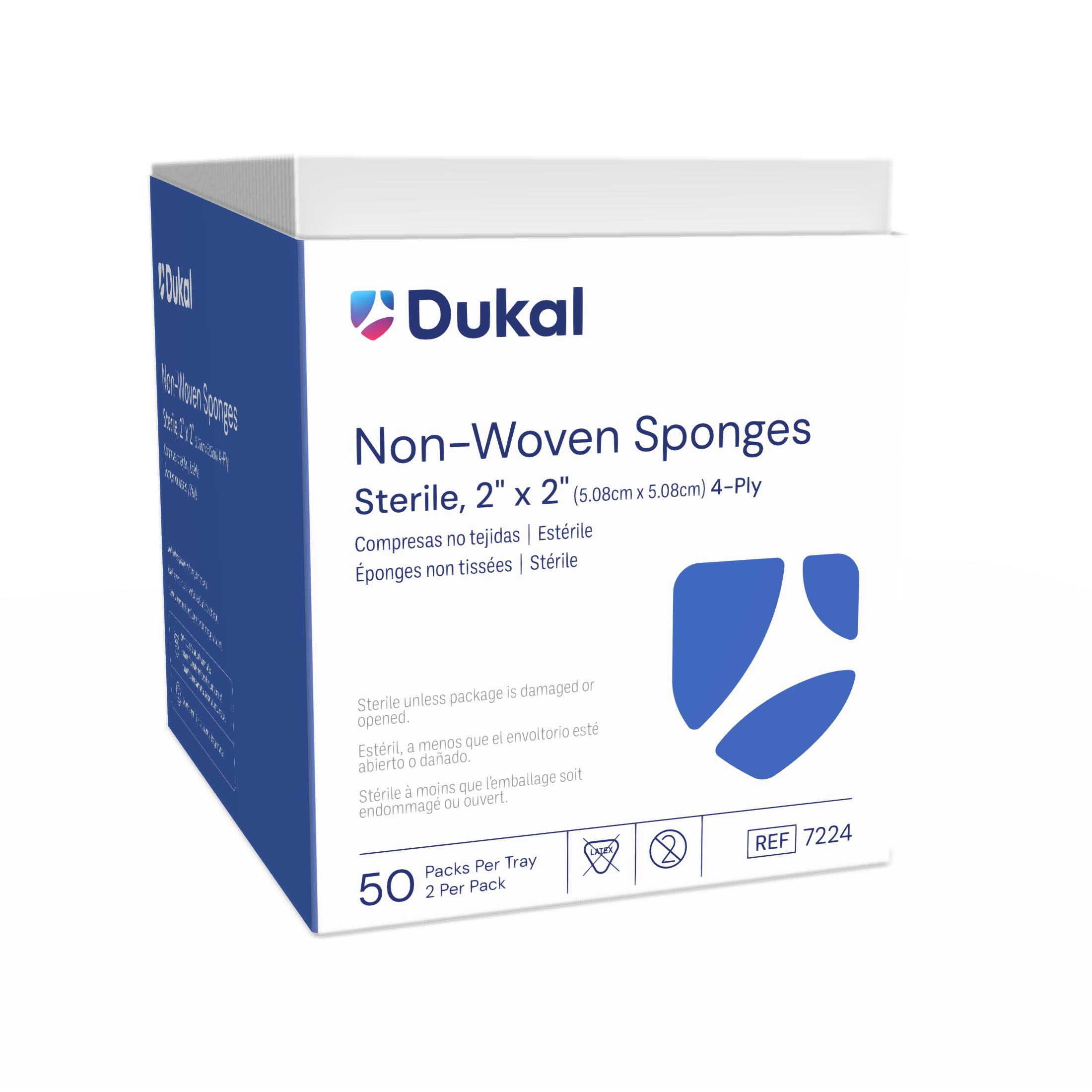 Sterile Non-Woven Sponges, 4-Ply, 2