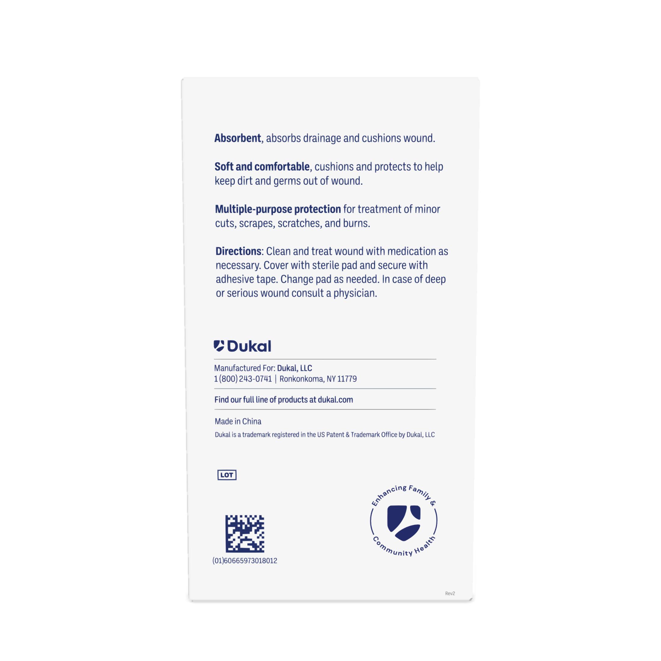 Sterile Non-Woven Gauze Pads, 4-Ply, 2