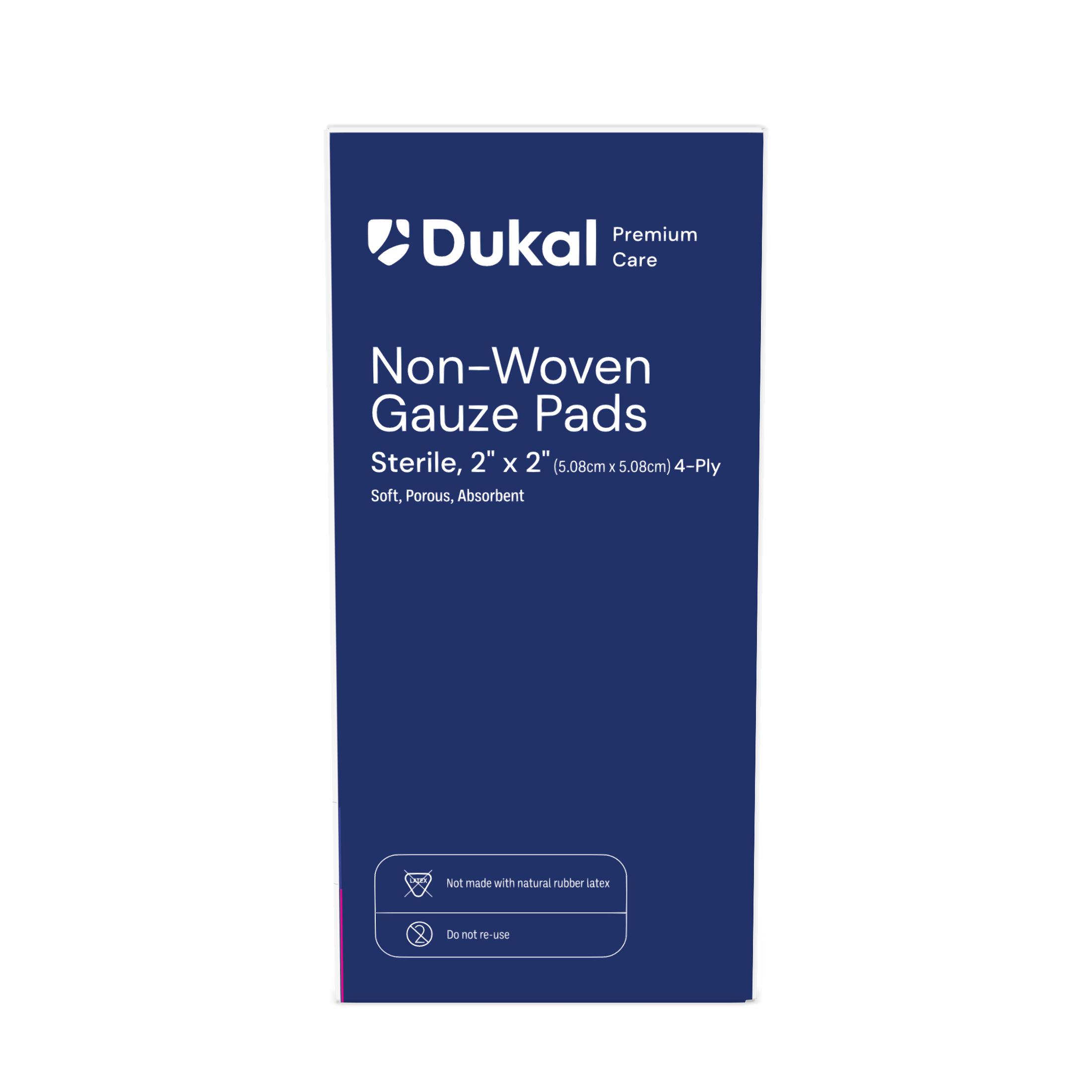 Sterile Non-Woven Gauze Pads, 4-Ply, 2