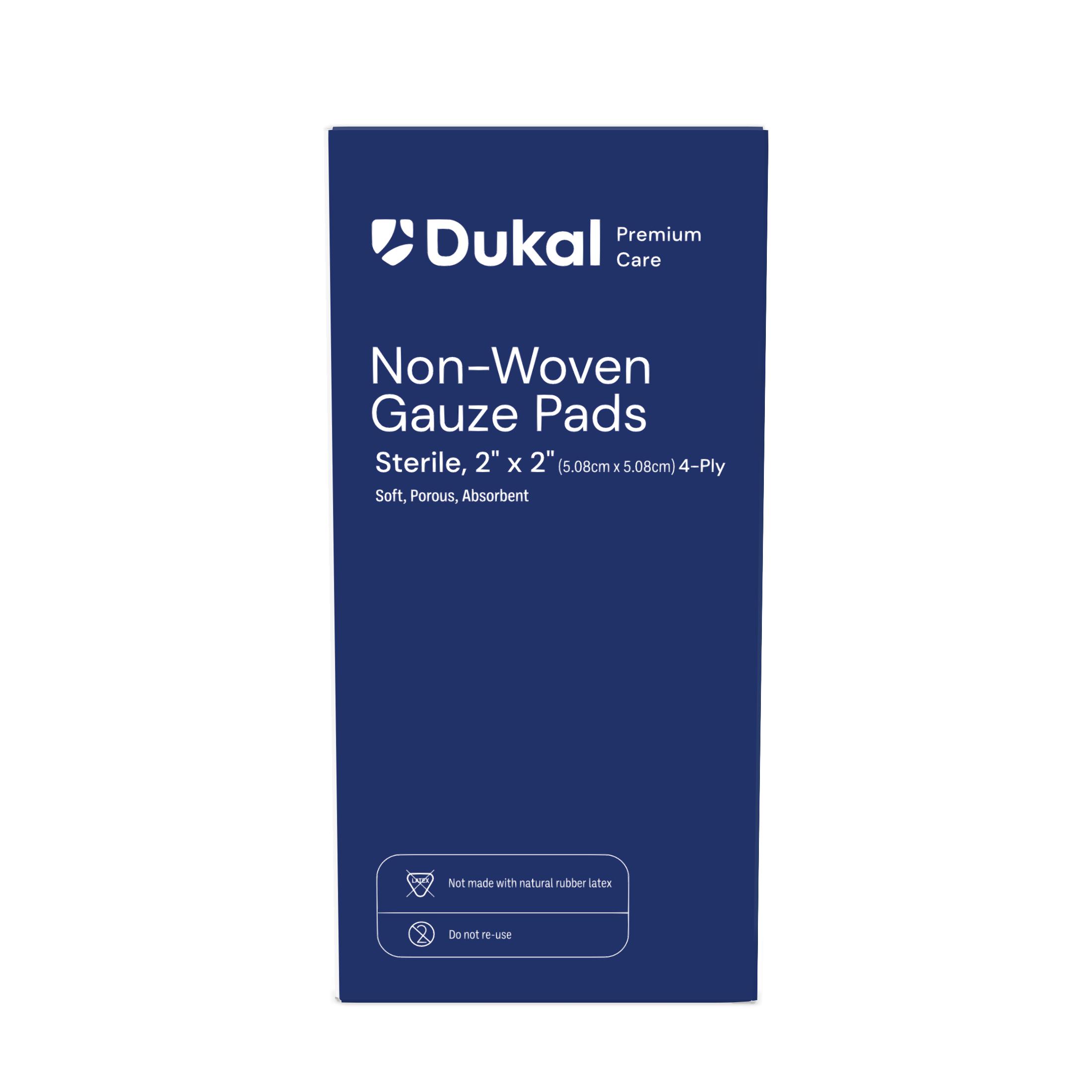 Sterile Non-Woven Gauze Pads, 4-Ply, 2