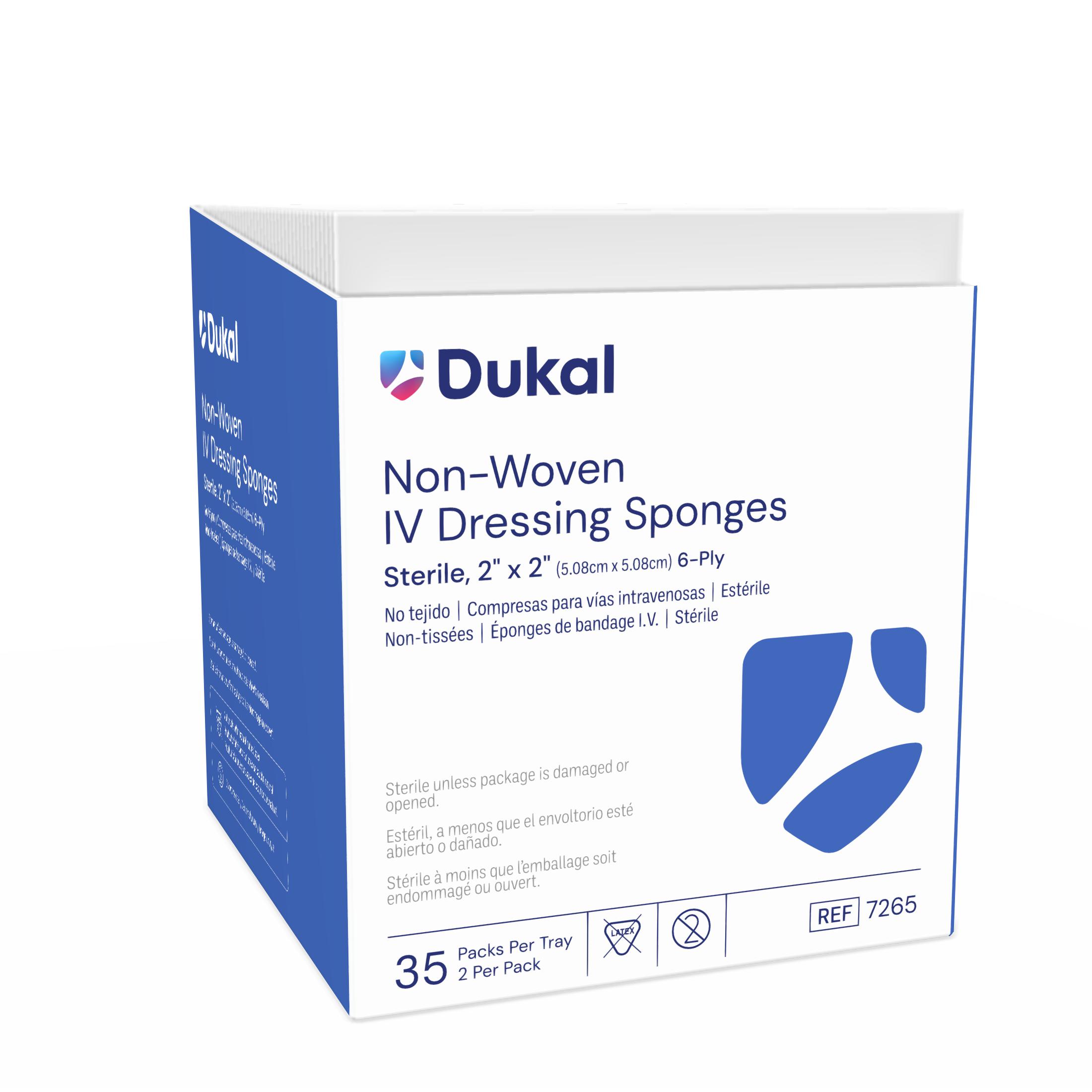 Sterile Non-Woven IV Dressing Sponges, 6-Ply, 2
