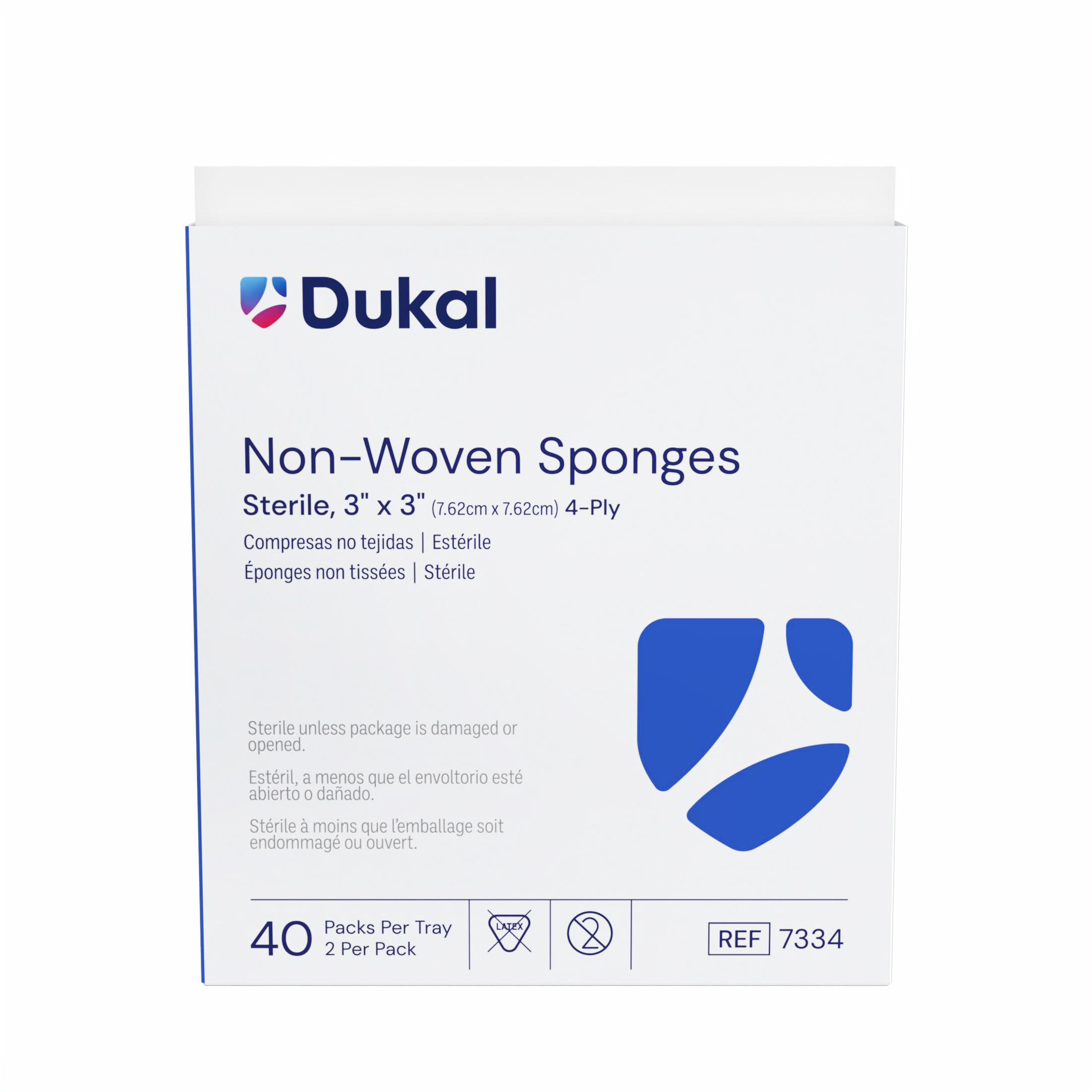 Sterile Non-Woven Sponges, 4-Ply, 3