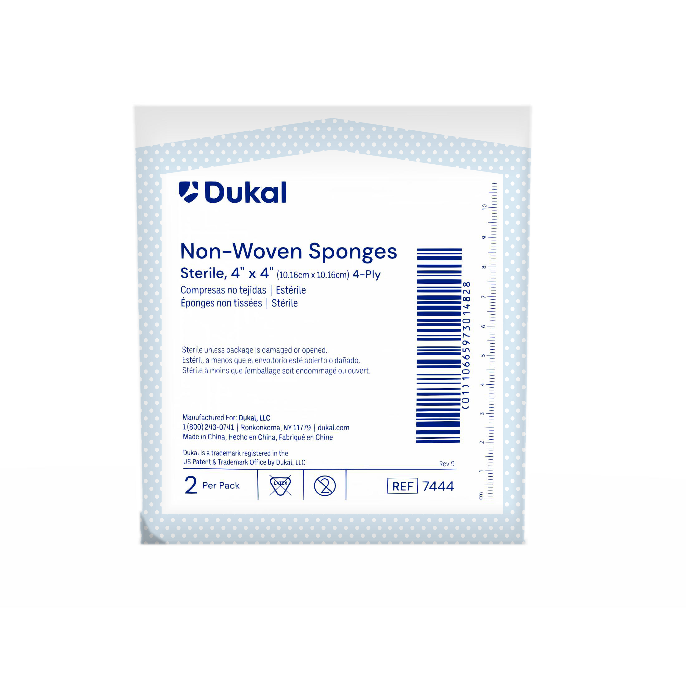 Sterile Non-Woven Sponges, 4-Ply, 4