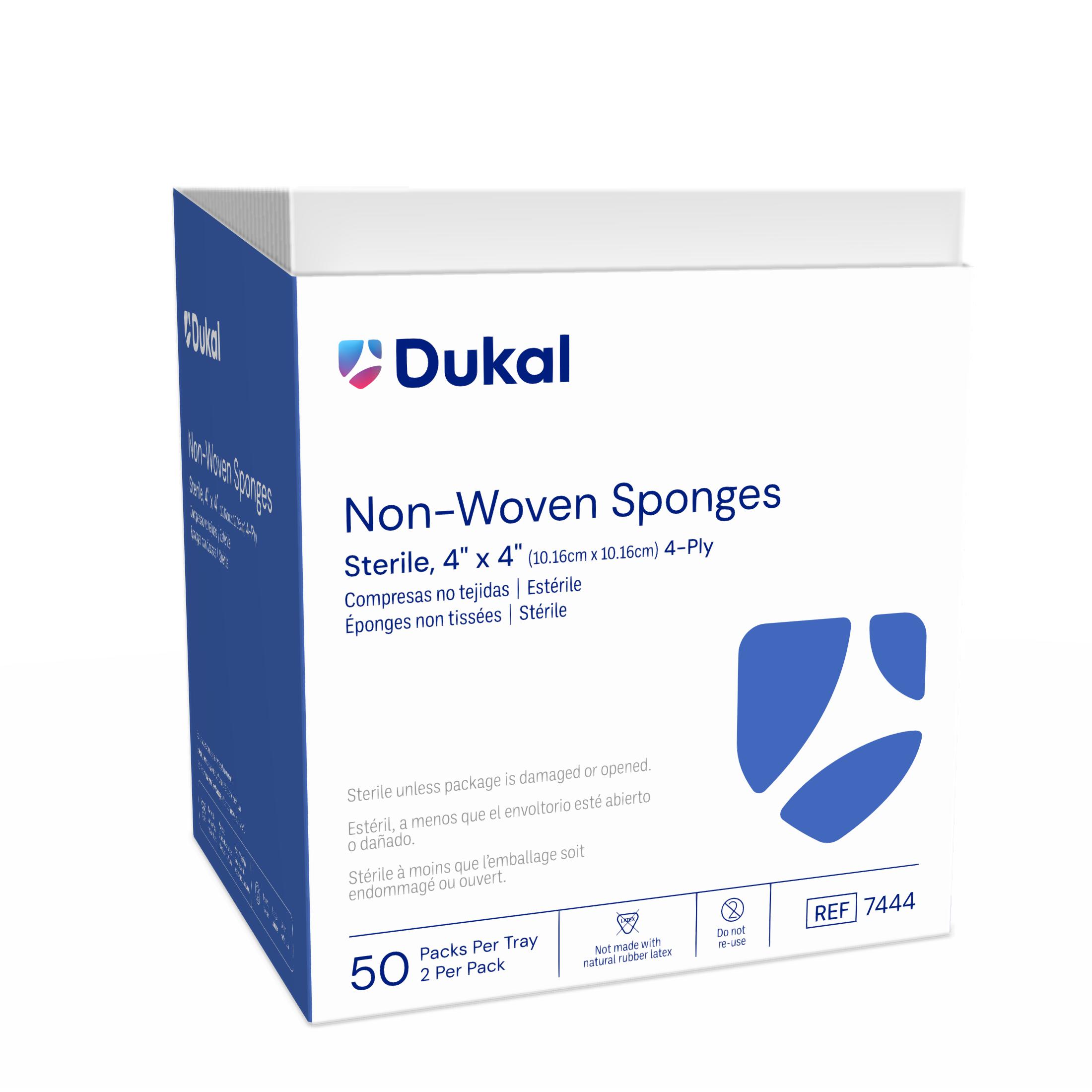 Sterile Non-Woven Sponges, 4-Ply, 4