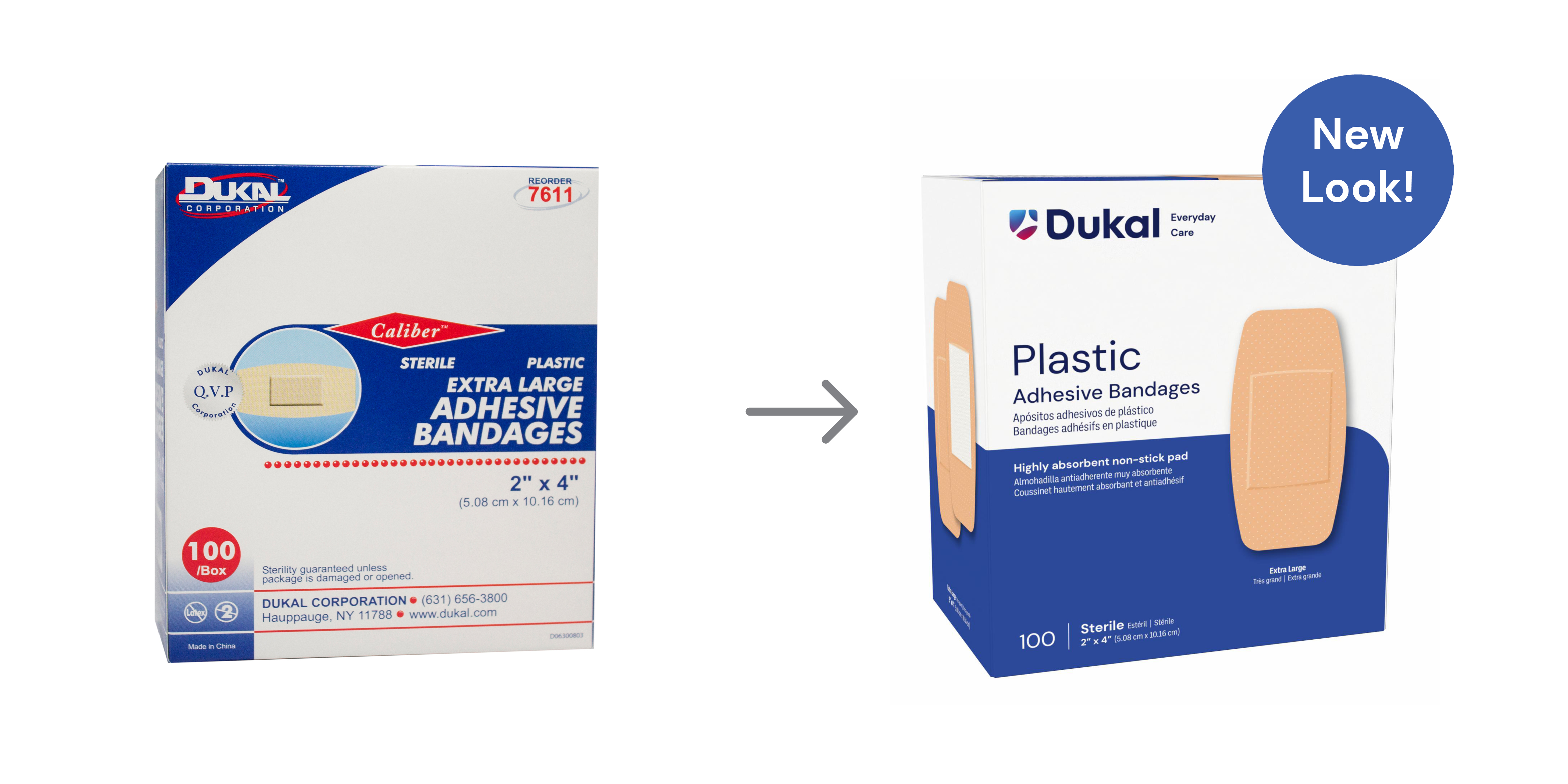 Sterile Plastic Patch Adhesive Bandages, 2