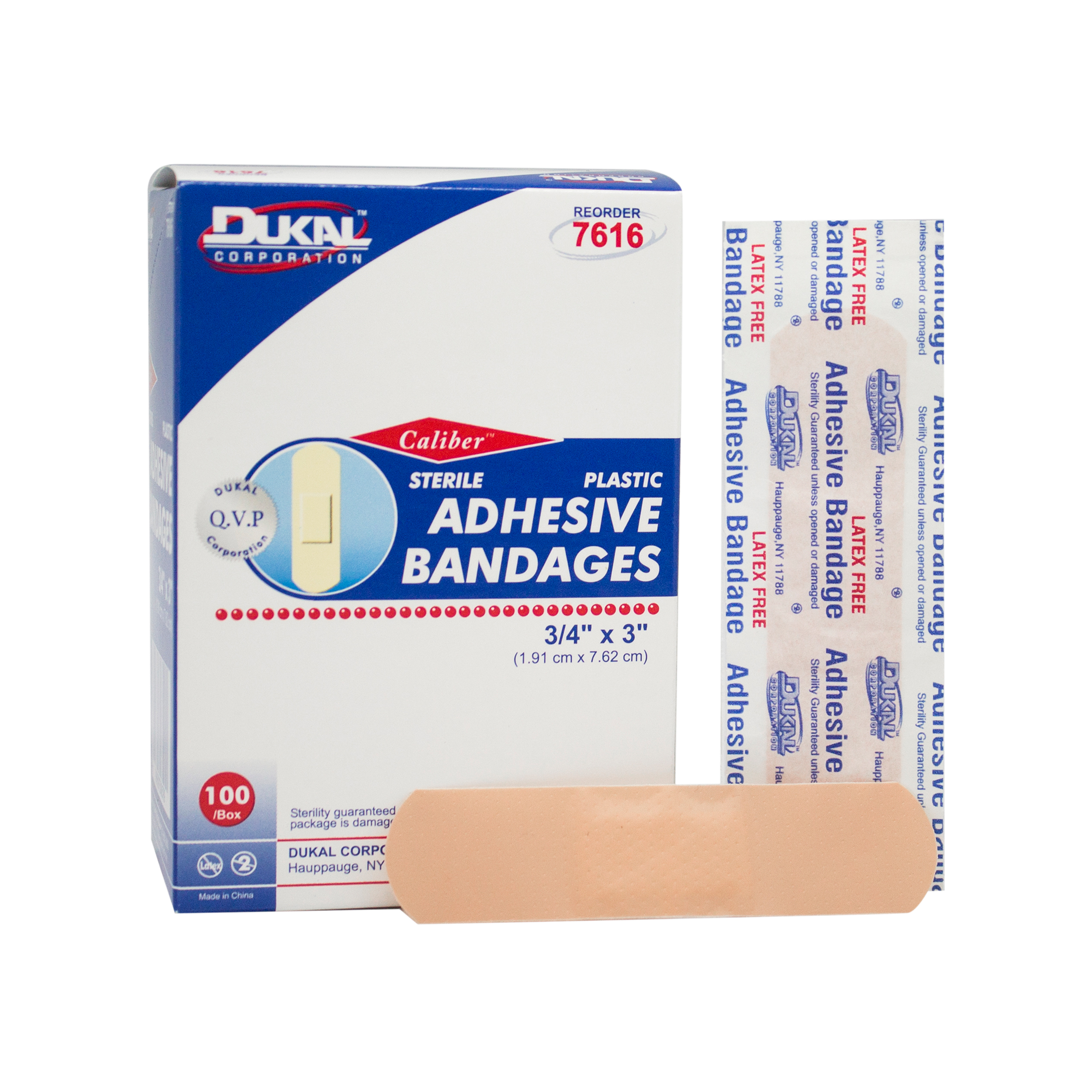 Sterile Plastic Adhesive Bandages 3/4