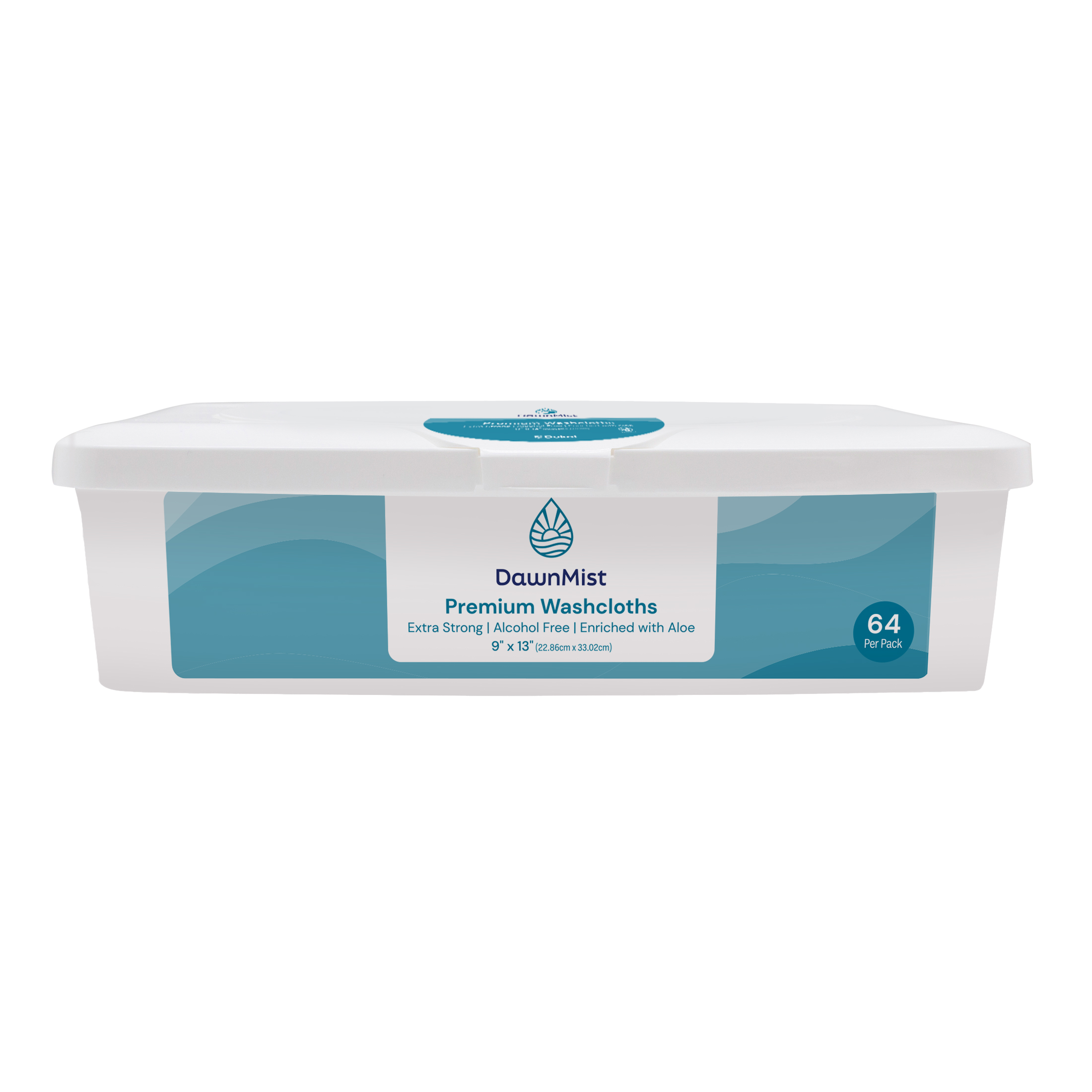 Premium Adult Wet Wipes in Plastic Tub with Flip Top Lid, Scented, 9