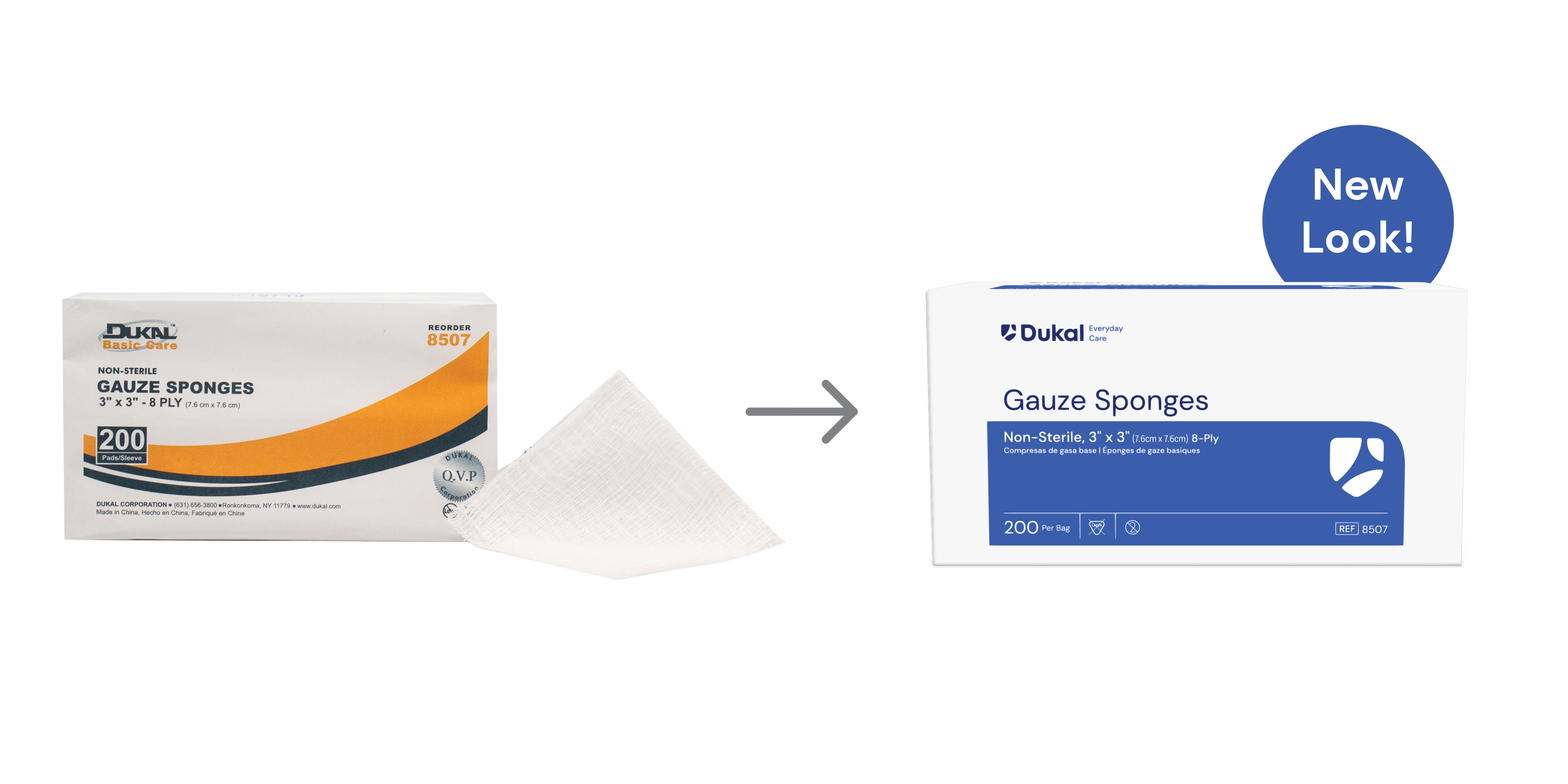Everyday Care Gauze Sponges, 8-Ply, 3
