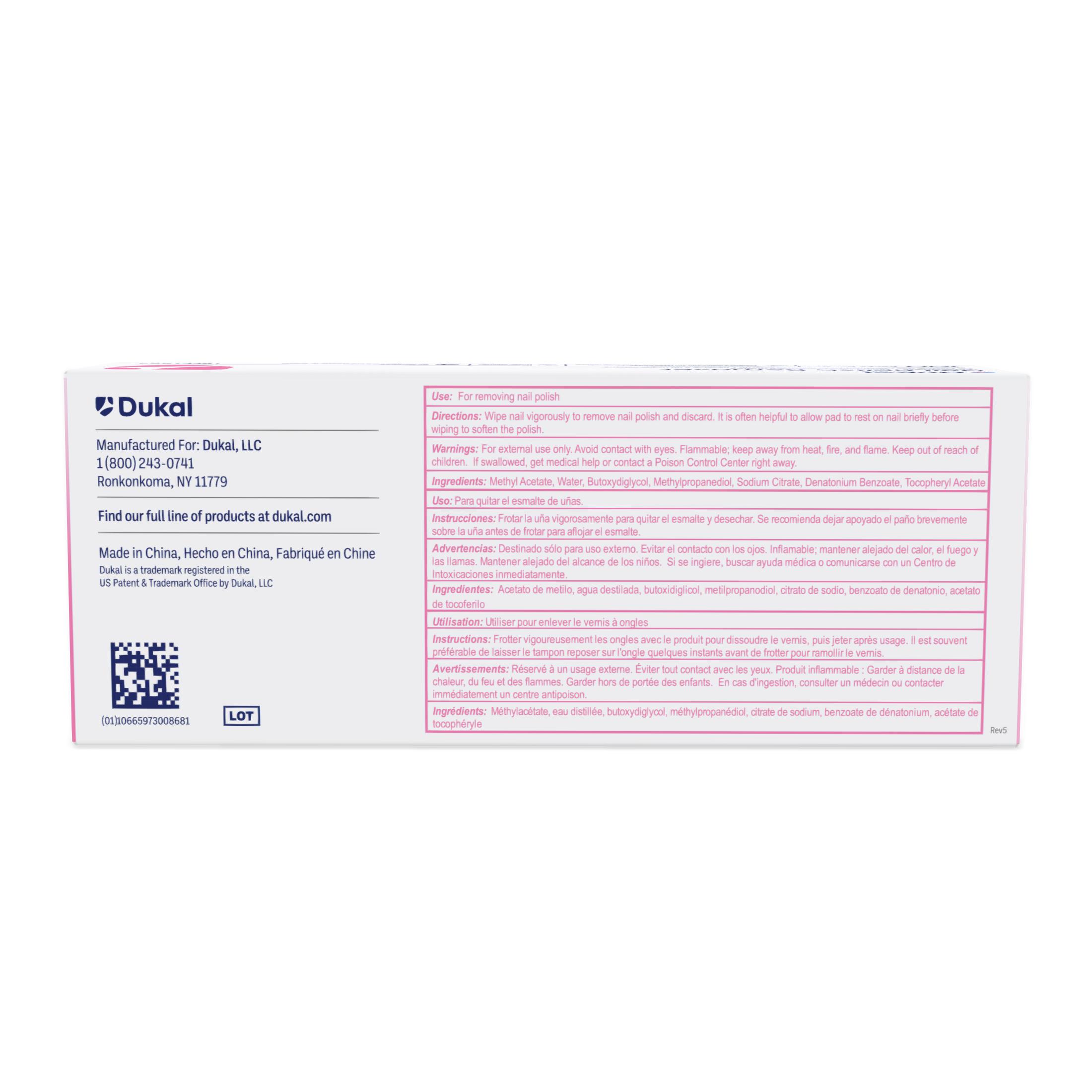 Nail Polish Remover Pads, 2-Ply