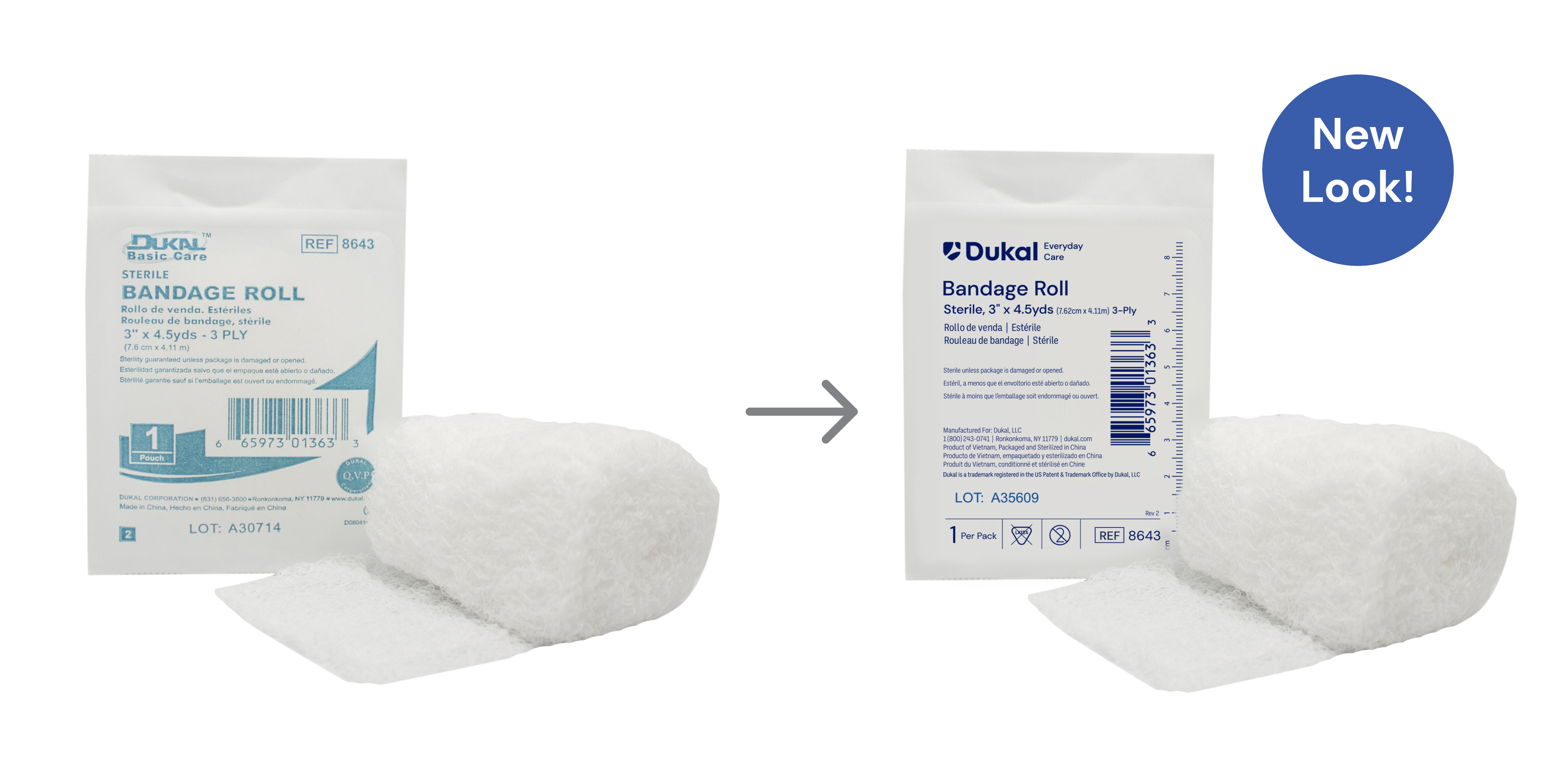 Everyday Care Sterile Bandage Roll, 3-Ply, 3