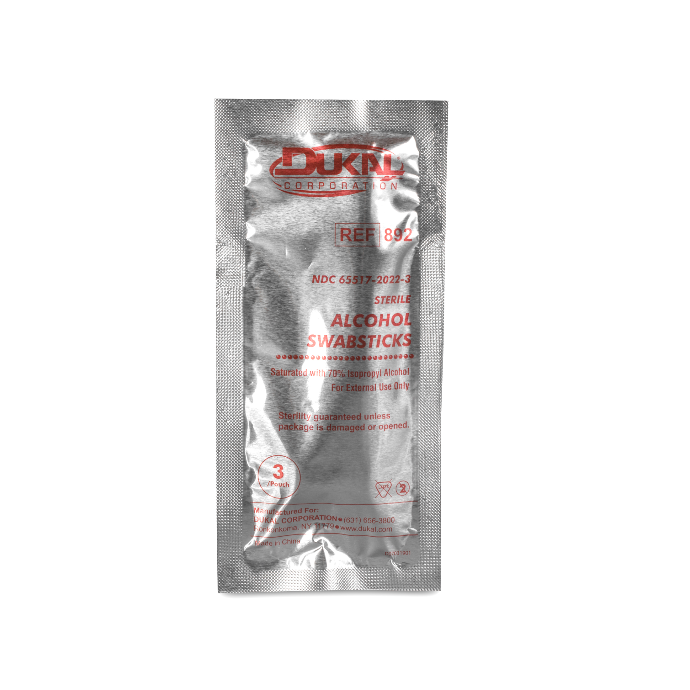 Sterile Alcohol Swabsticks, 4