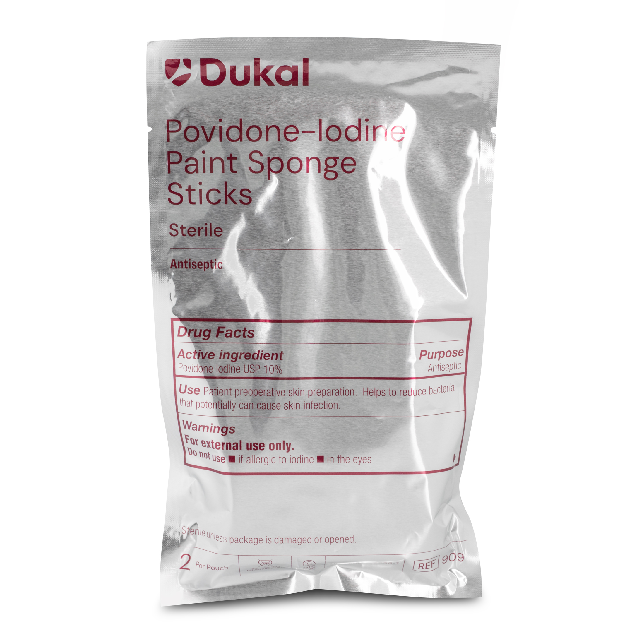 Sterile Povidone-Iodine Paint Sponge Sticks
