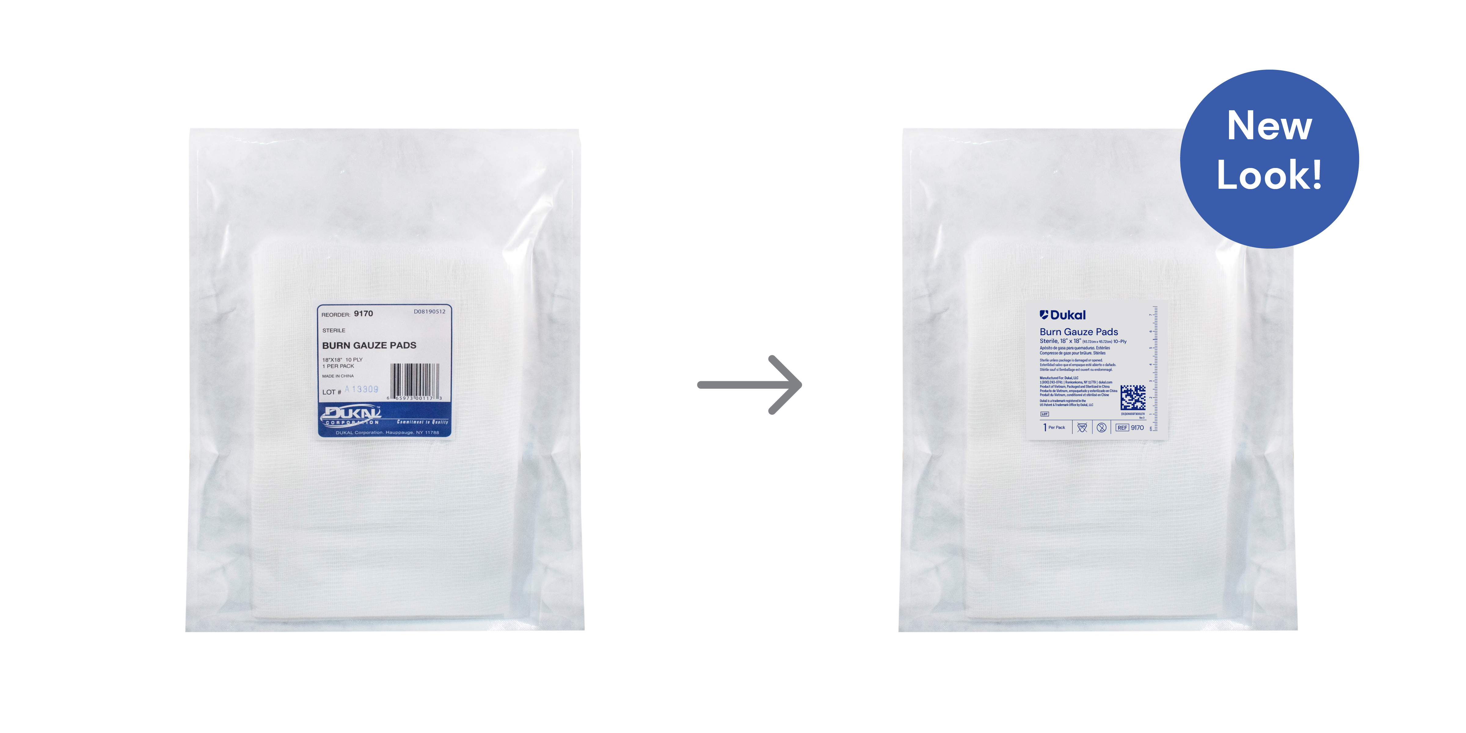 Sterile Burn Gauze Pads, 10-Ply, 18