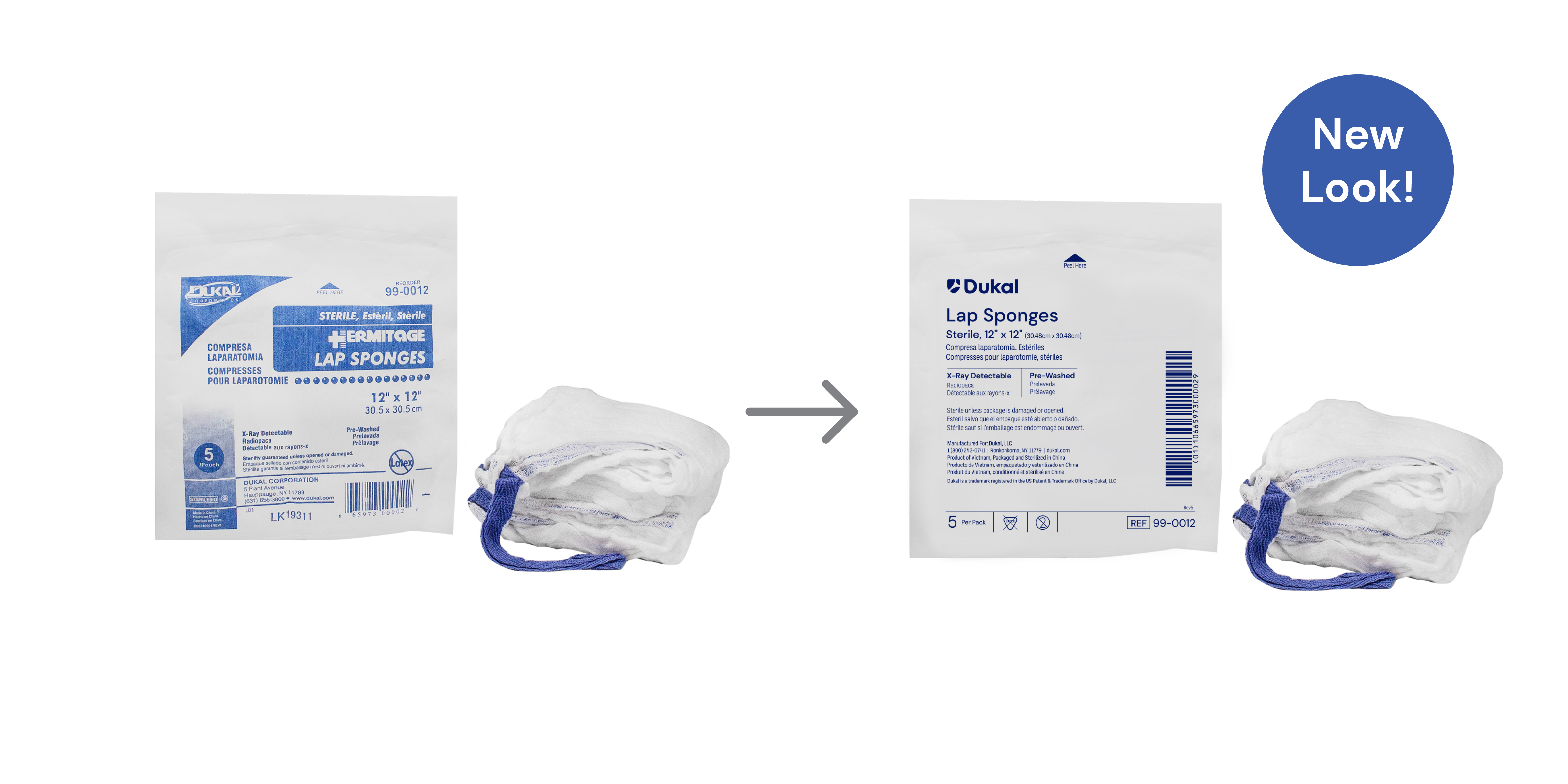Sterile X-Ray Detectable Laparotomy Sponges, 12