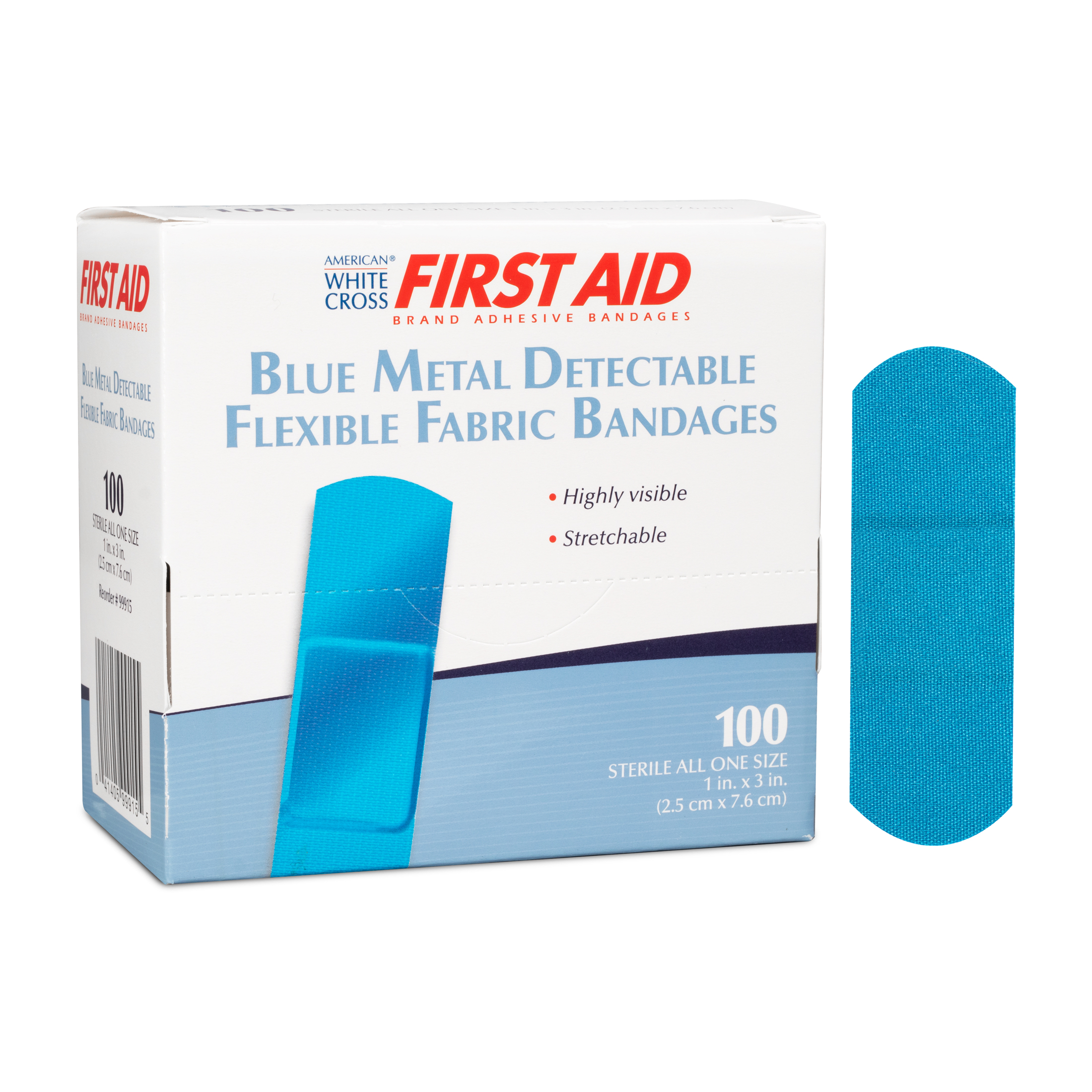 Sterile Metal Detectable Lightweight Fabric Adhesive Bandages 1