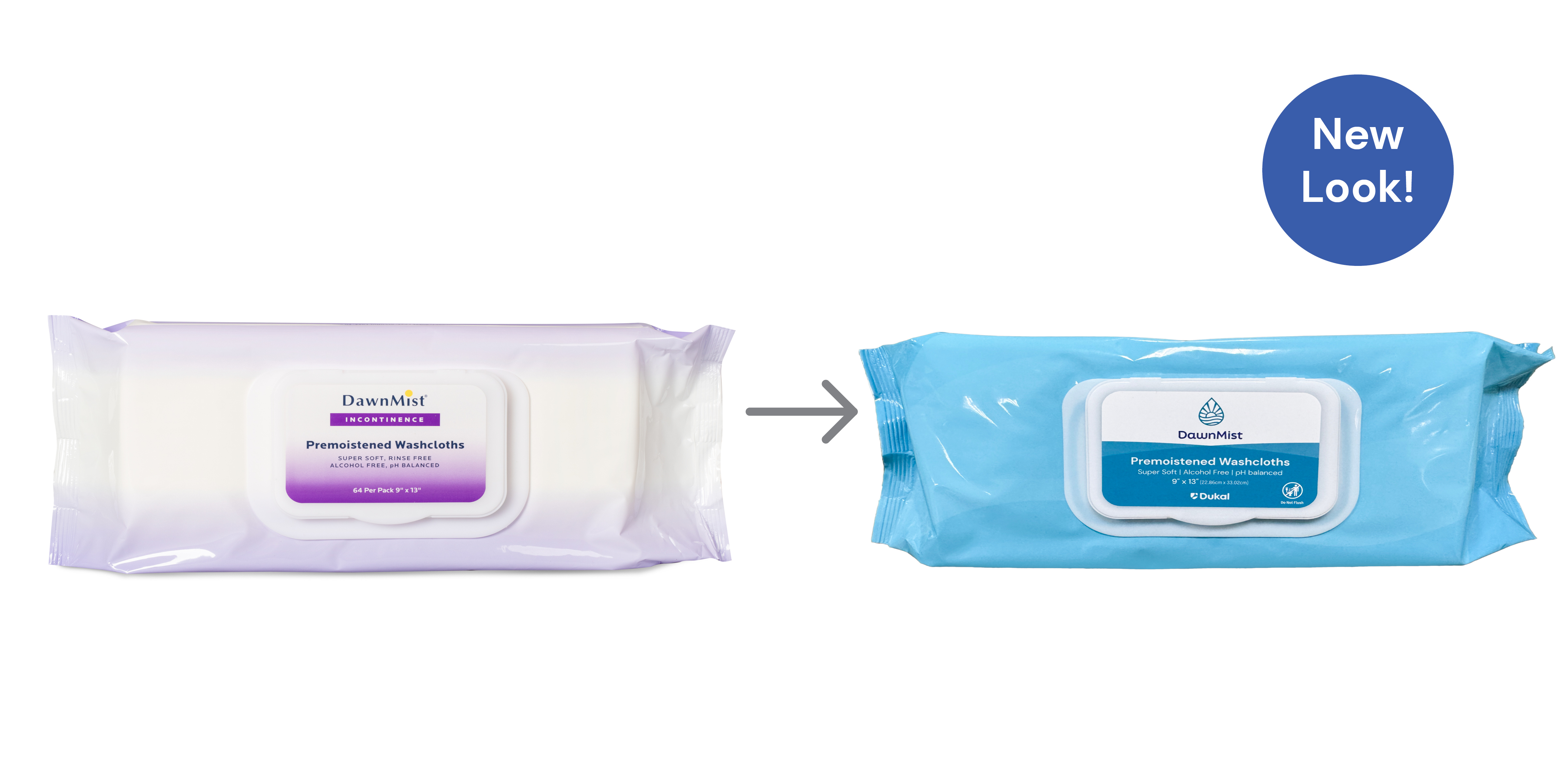 Pre-Moistened Washcloths in Soft Pack with Flip Top Lid, Scented, 9