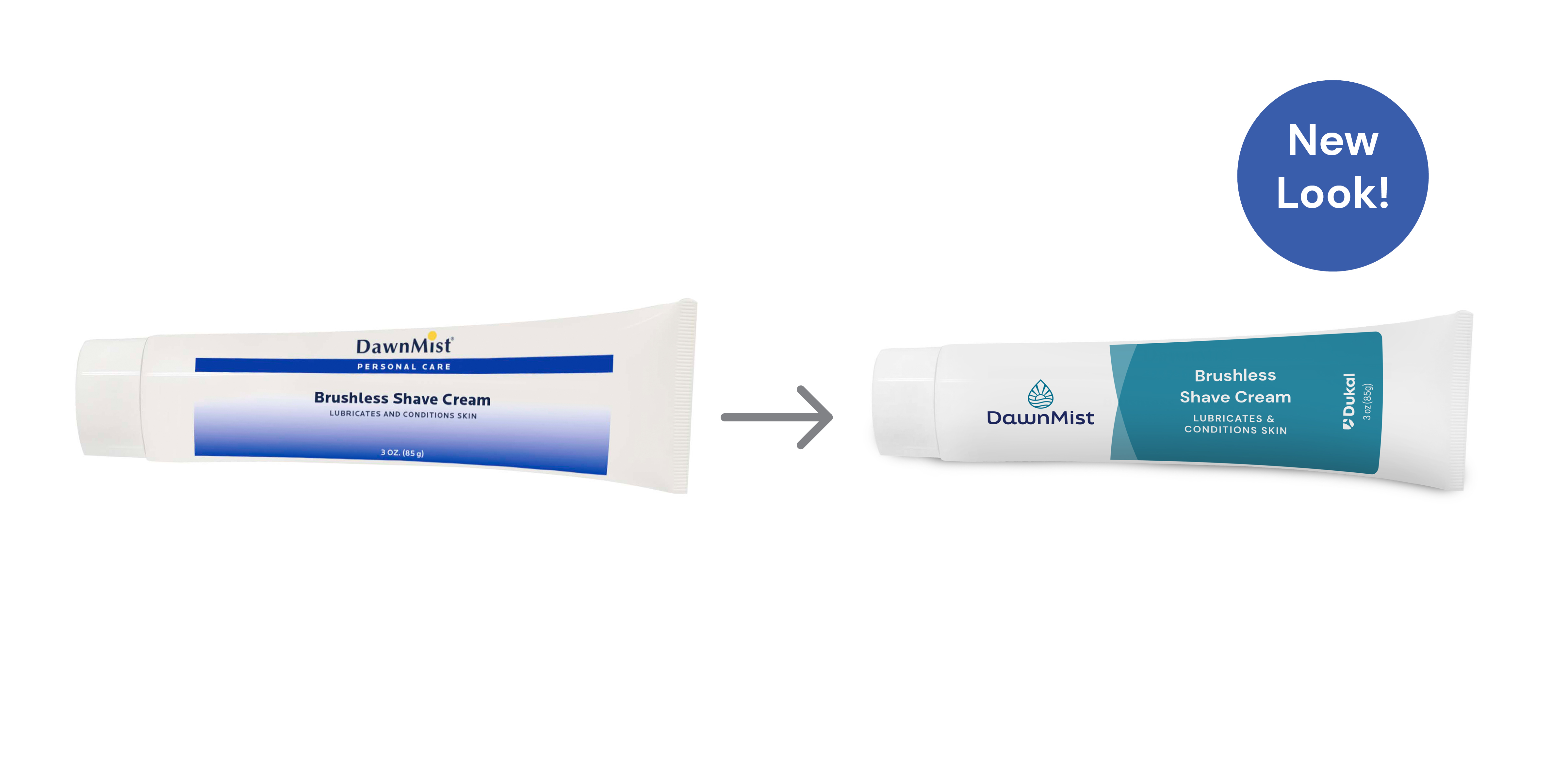 Brushless Shave Cream, Tube, 3 oz
