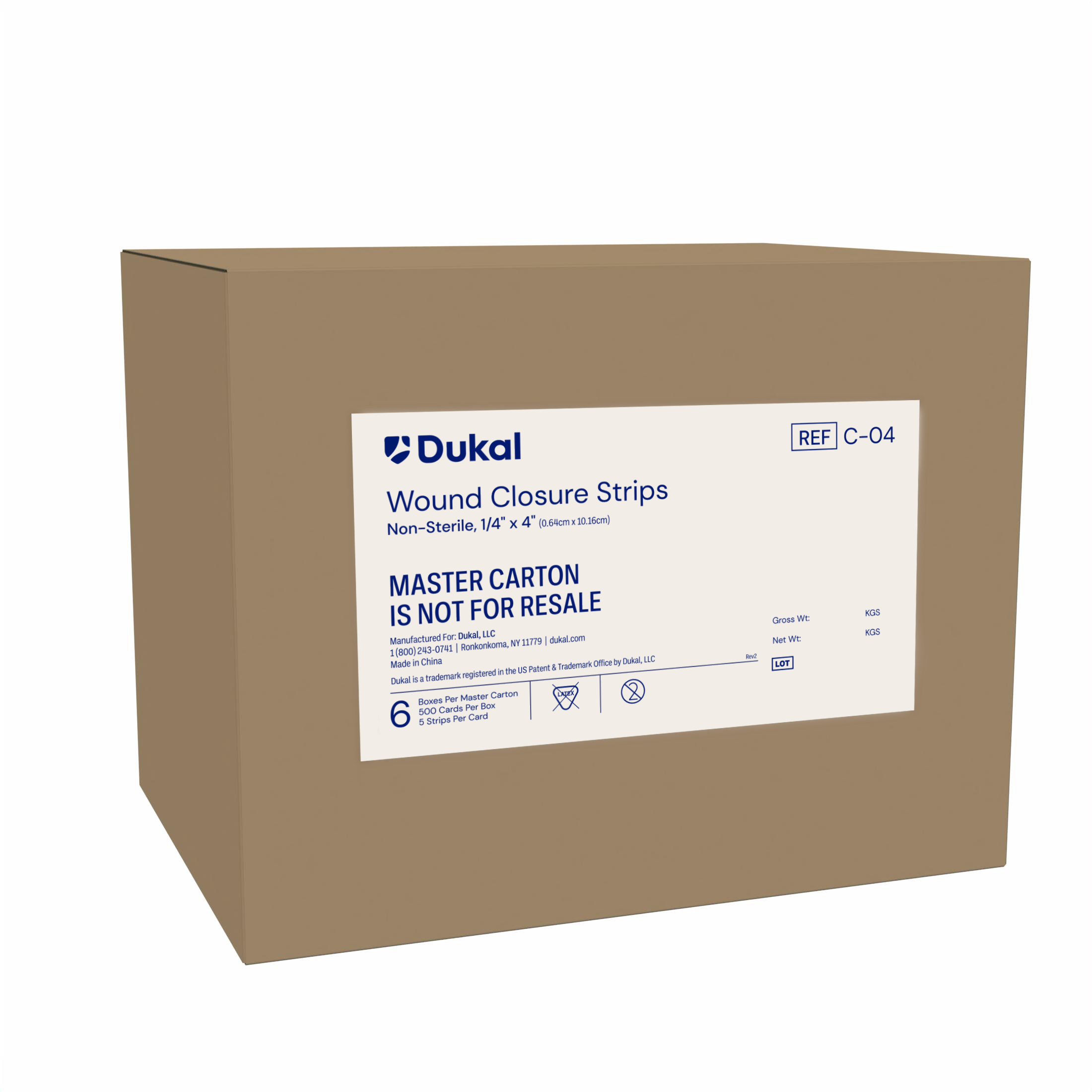 Wound Closure Strips, 1/4