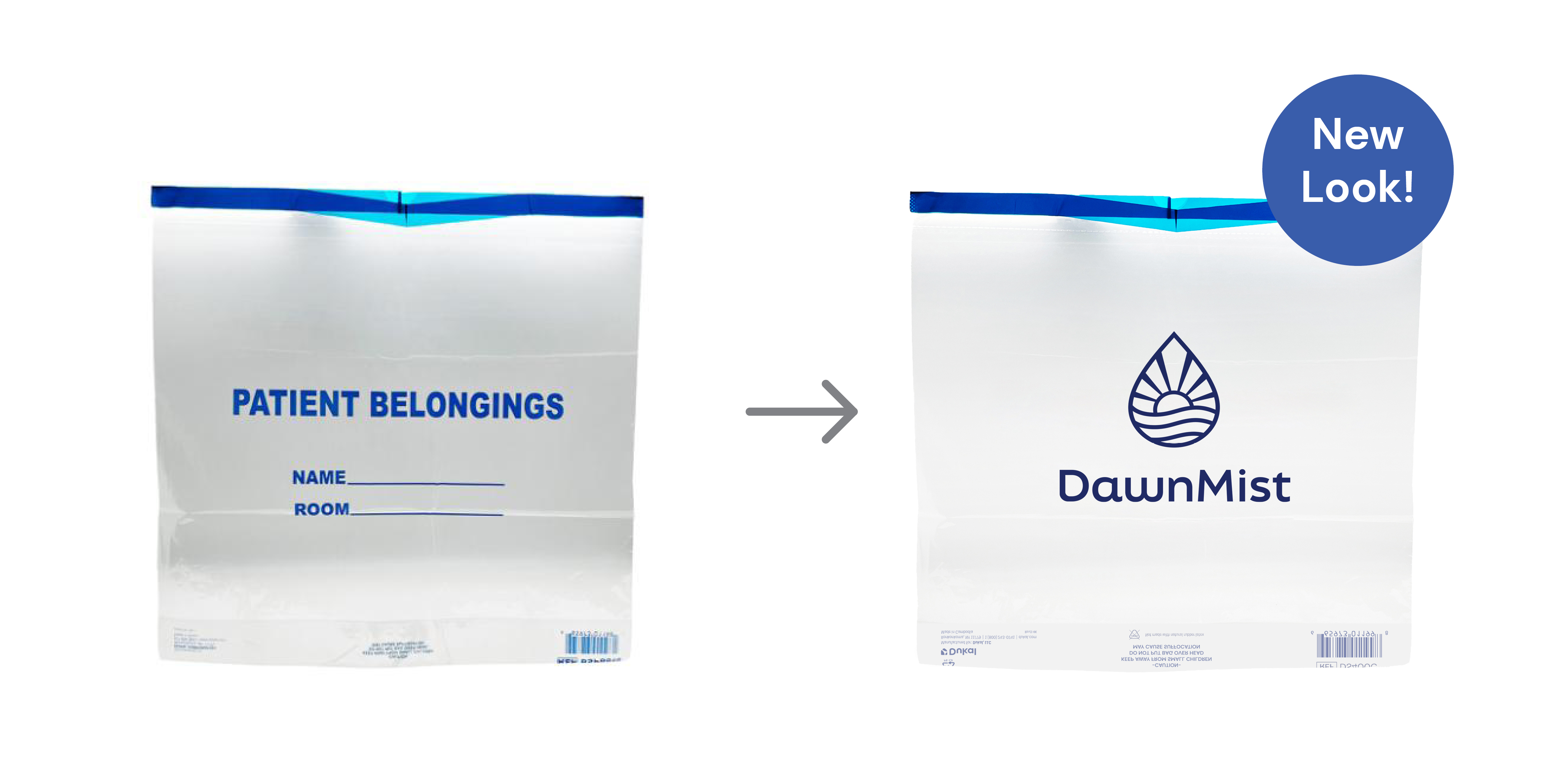 Patient Belonging Bags with Drawtape, 17