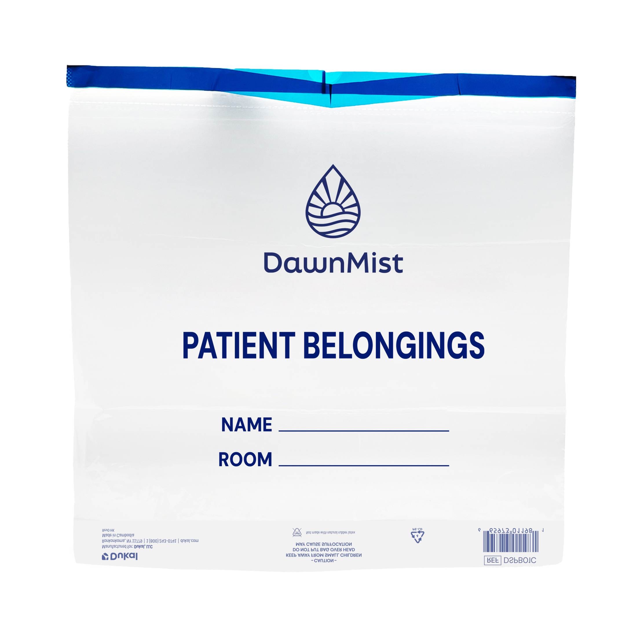 Patient Belonging Bags with Drawtape, 20