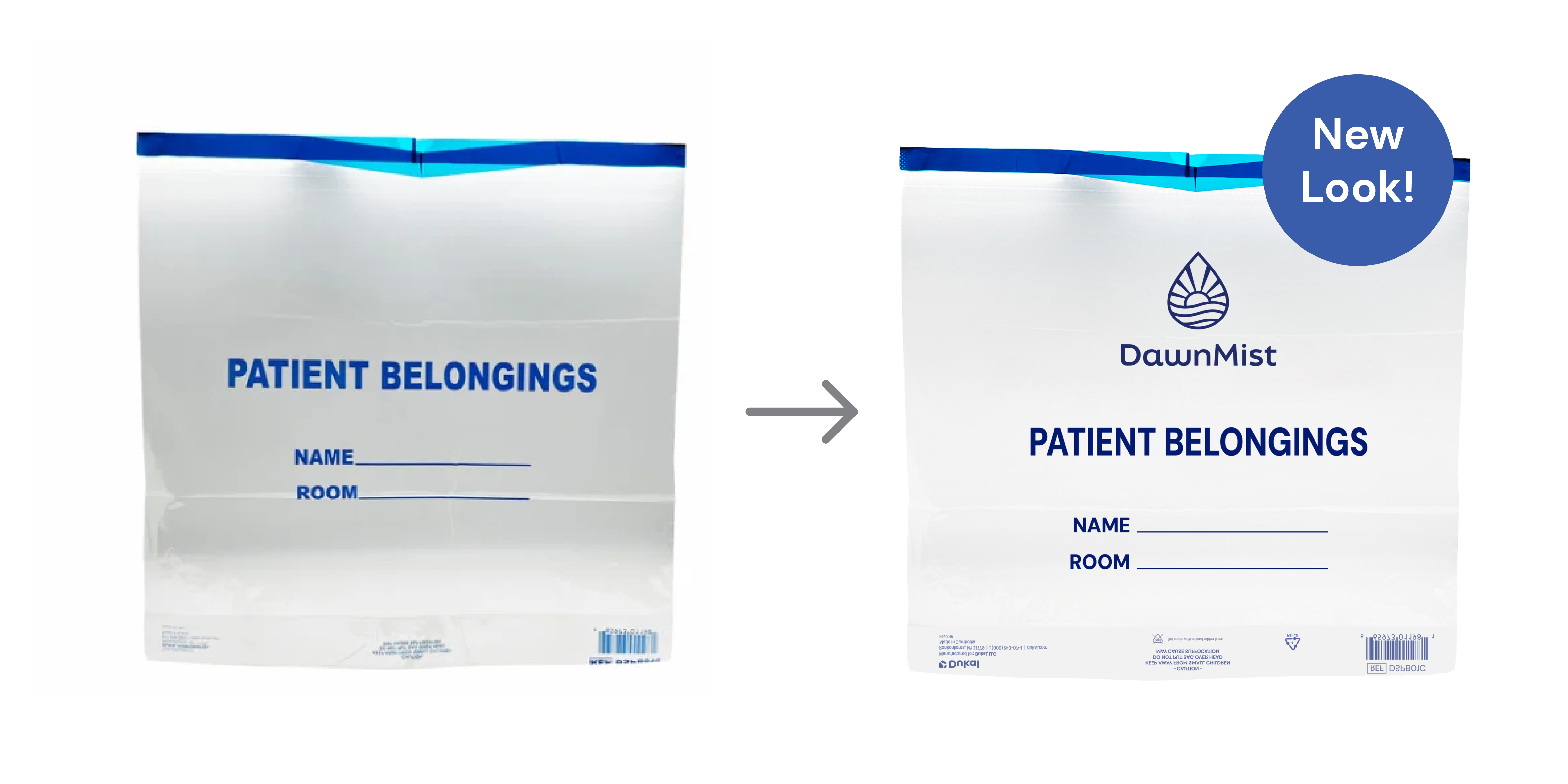 Patient Belonging Bags with Drawtape, 20