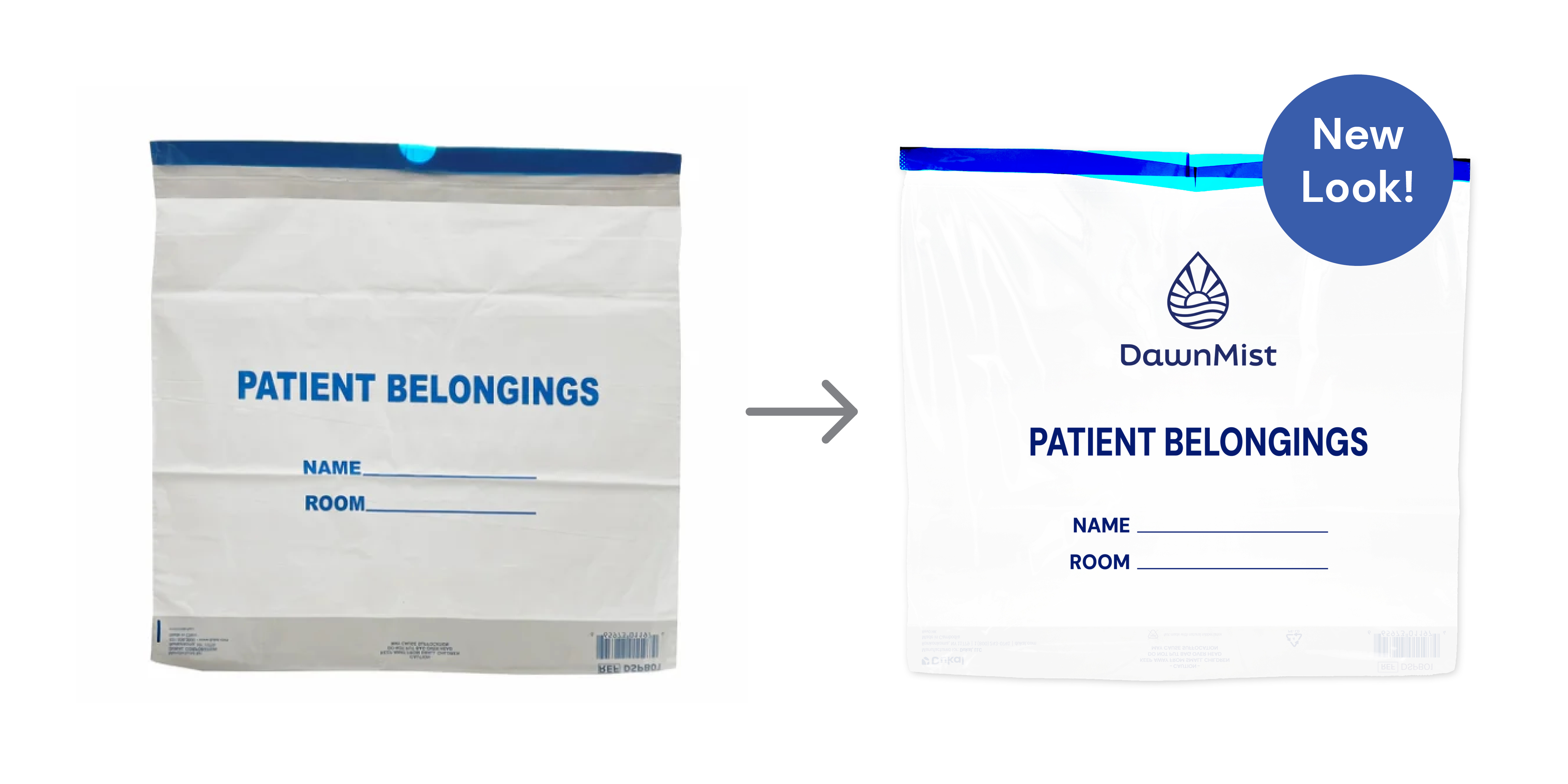 Patient Belonging Bags with Drawtape, 20