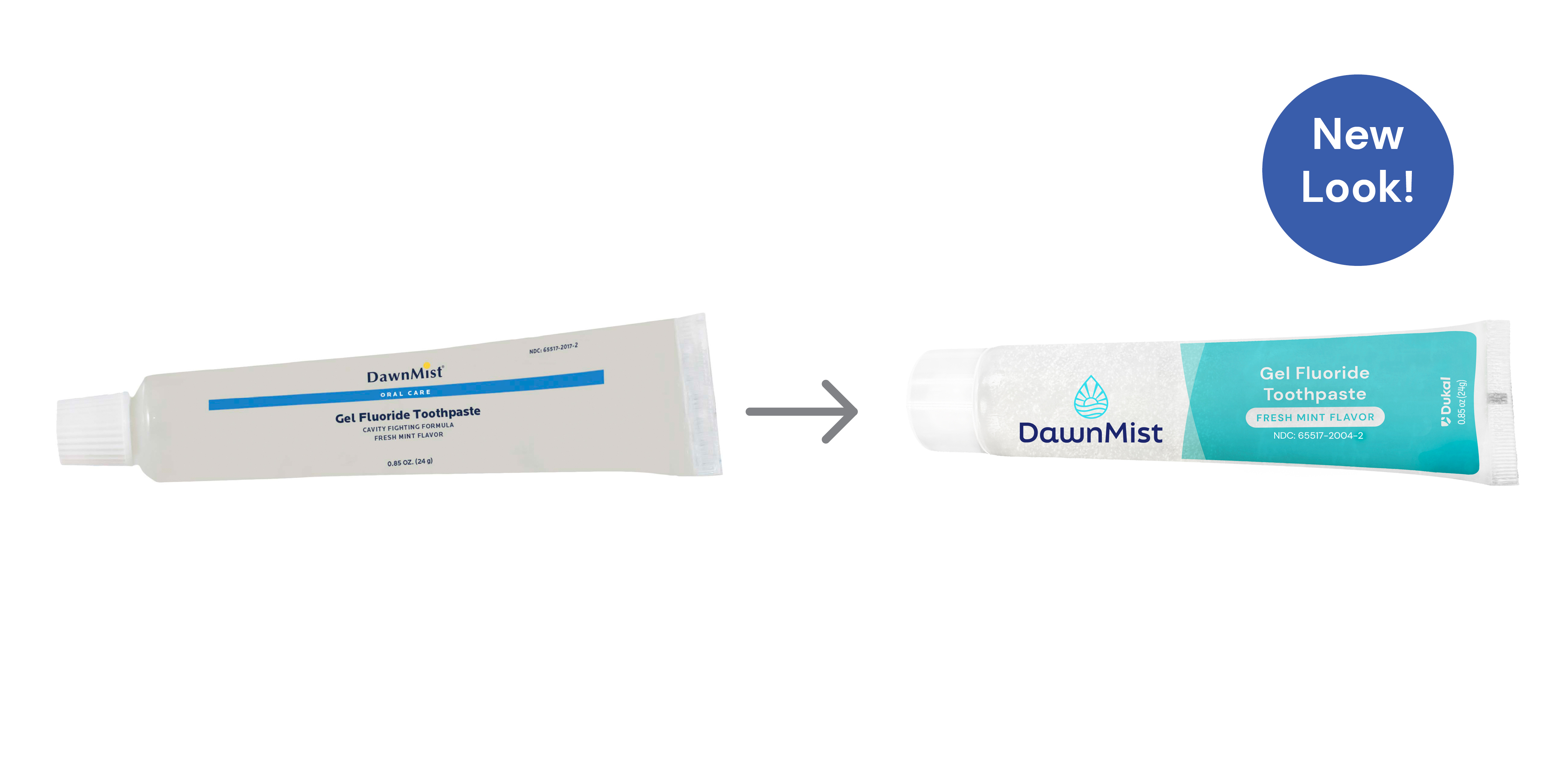 Gel Fluoride Toothpaste, 0.85 oz, Clear