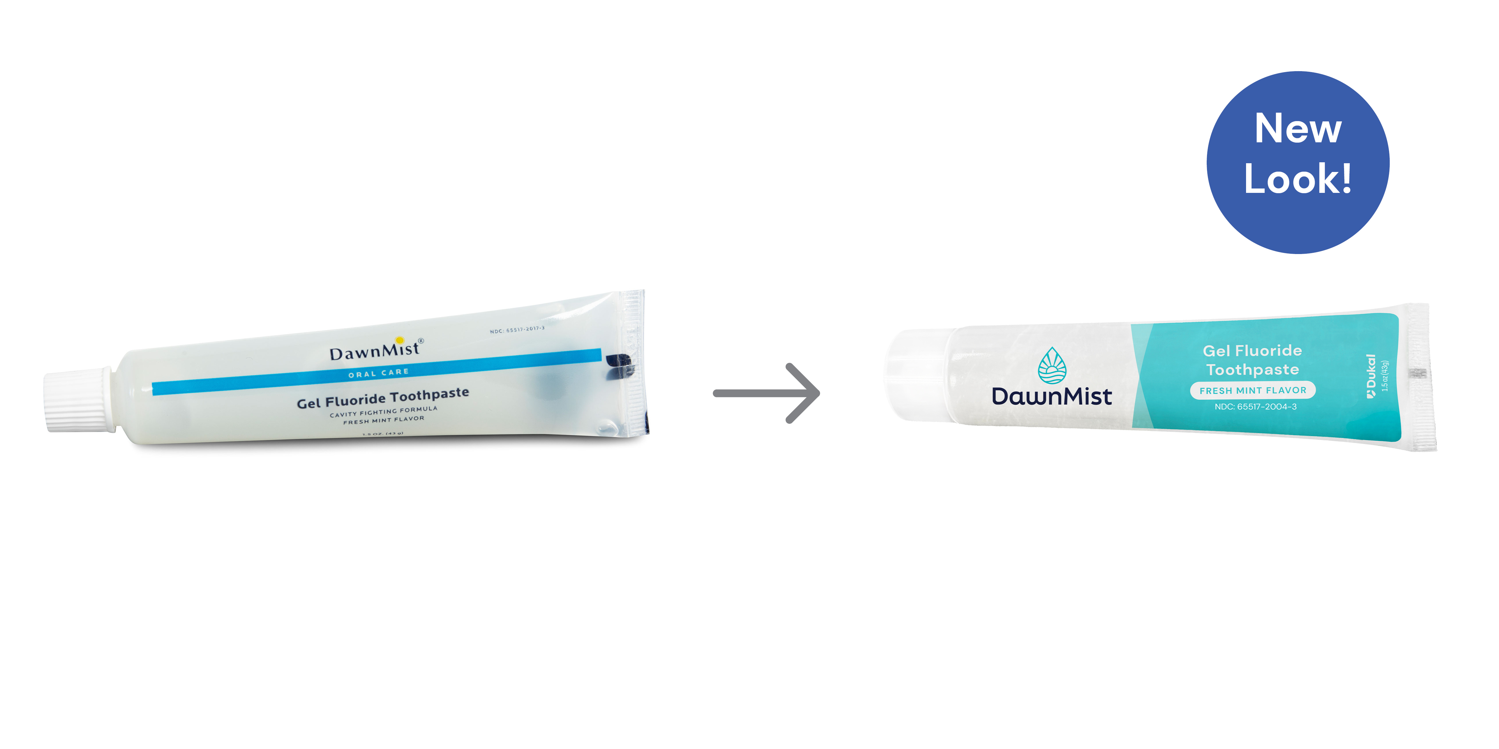 Gel Fluoride Toothpaste, 1.5 oz, Clear