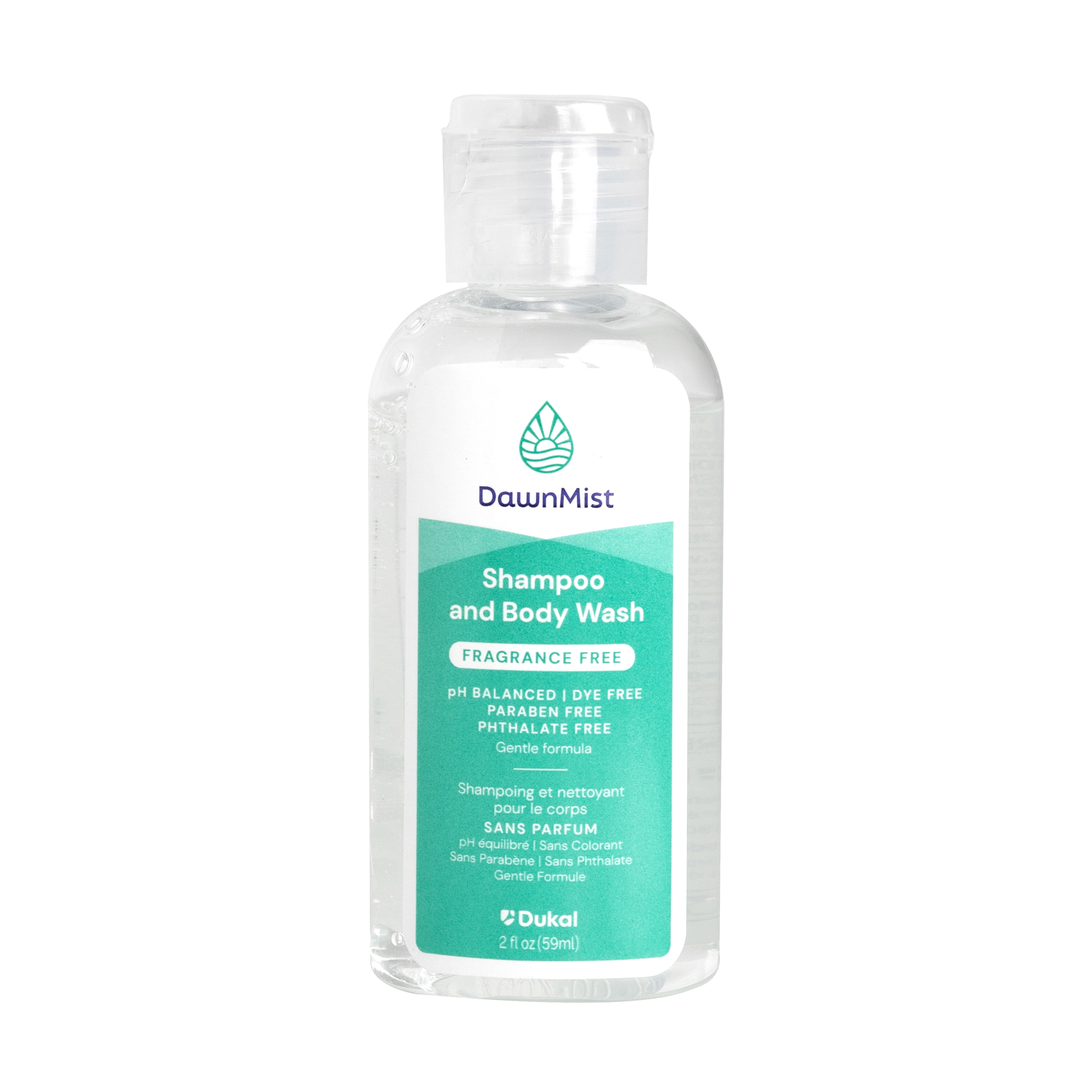 Shampoo and Body Wash, Fragrance Free, 2 fl oz