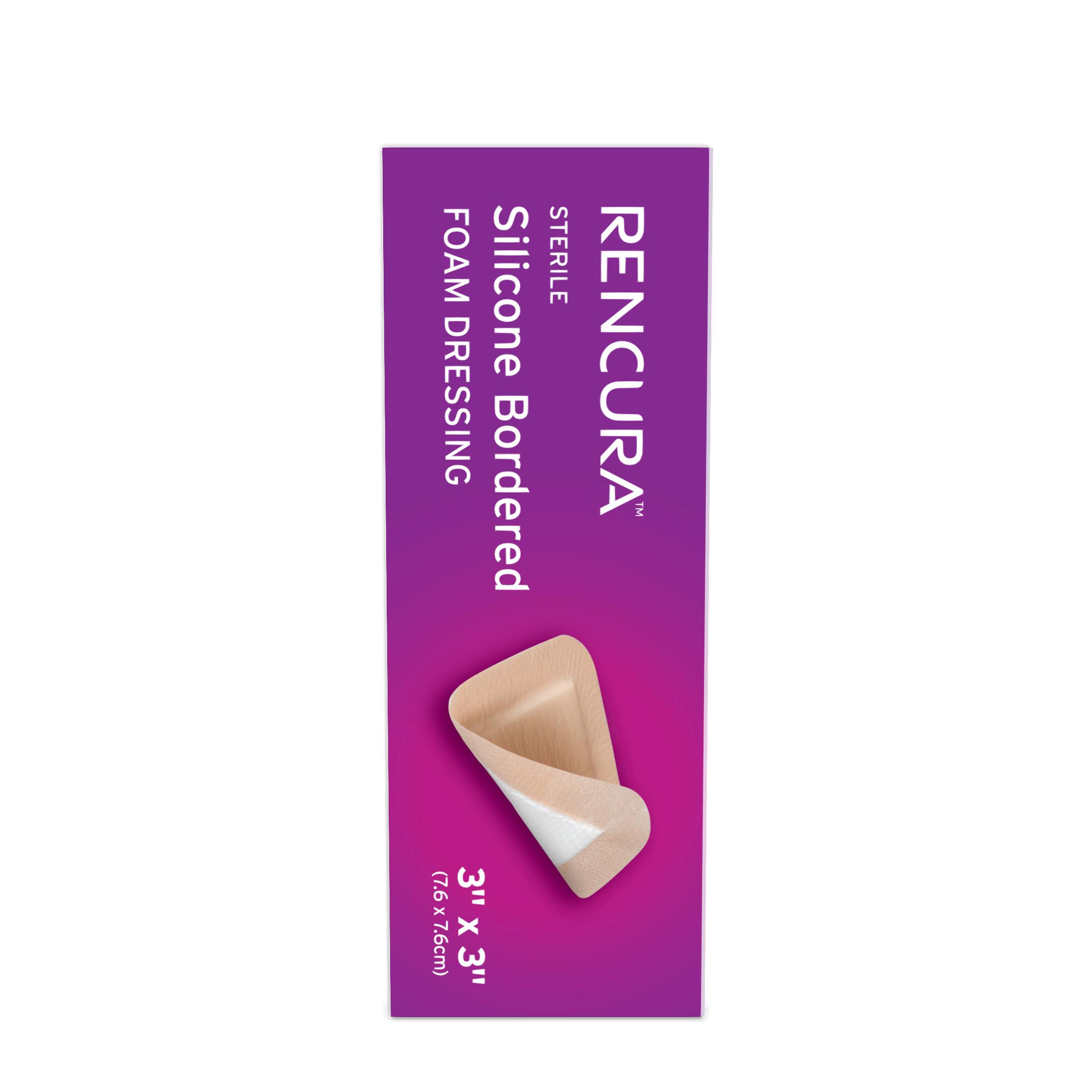 Sterile Silicone Bordered Foam Dressing, 3