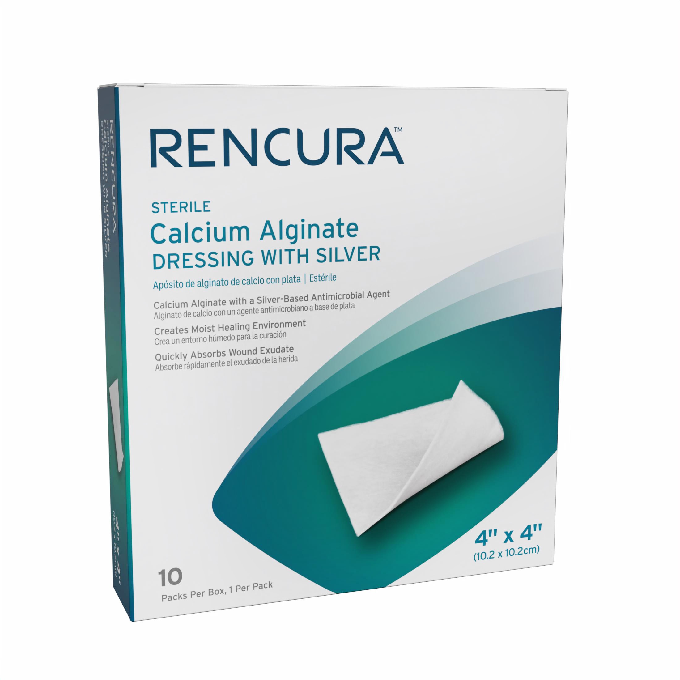 Sterile Calcium Alginate Dressing with Silver, 4