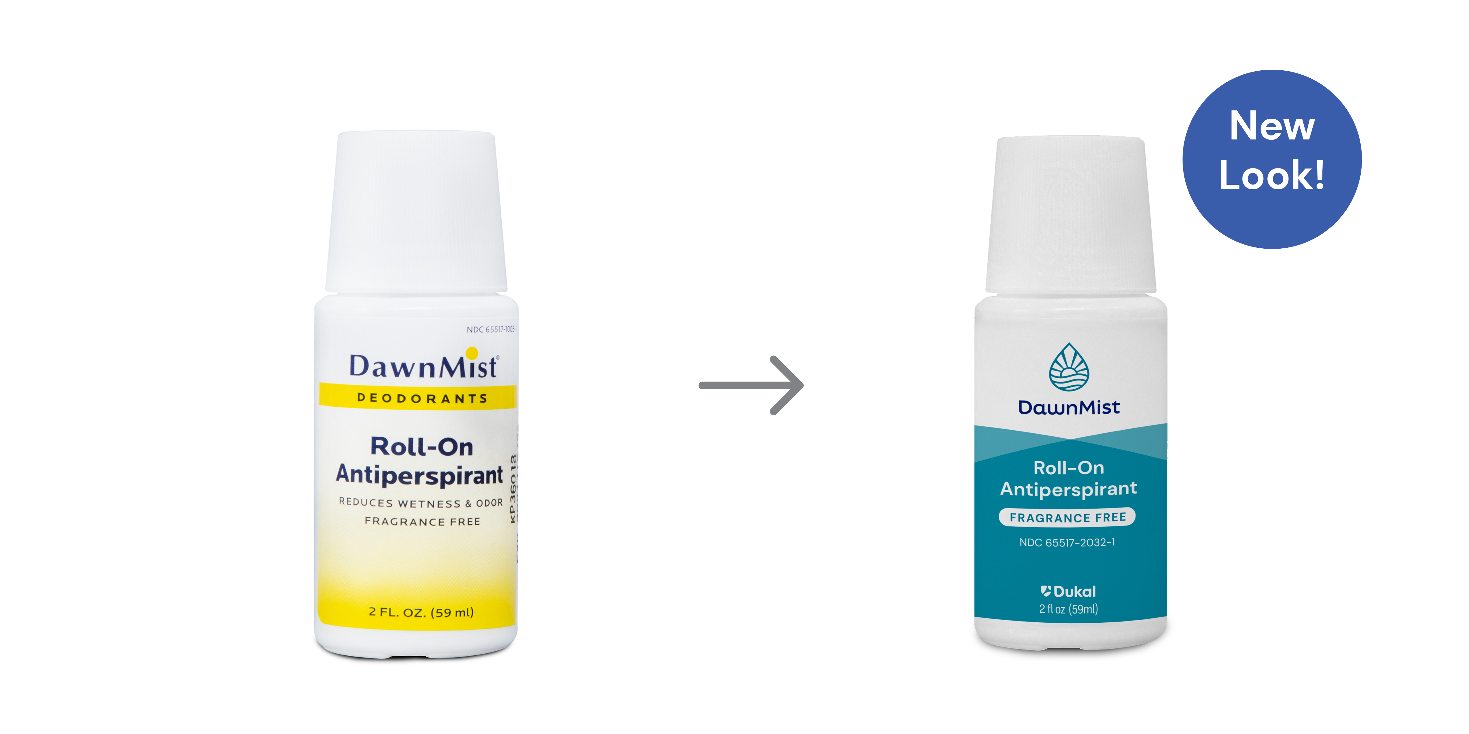 Antiperspirant Roll On, Unscented, 2 fl oz