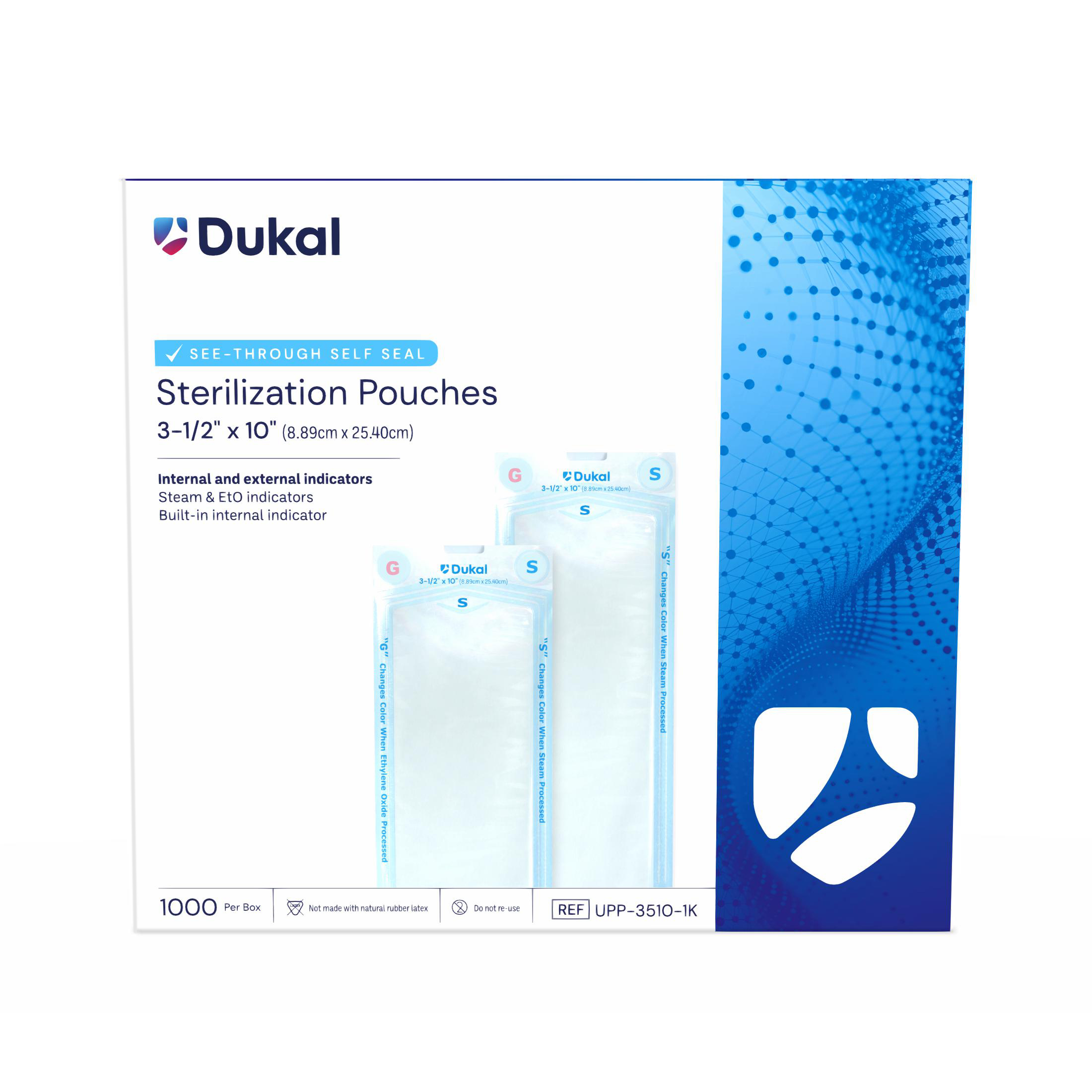 Sterilization Pouches, 3-1/2