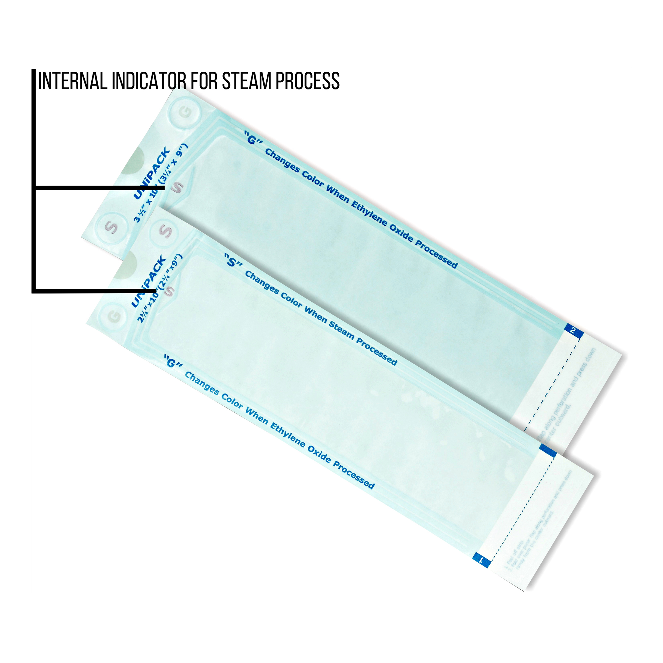 Sterilization Pouches, 4-1/4