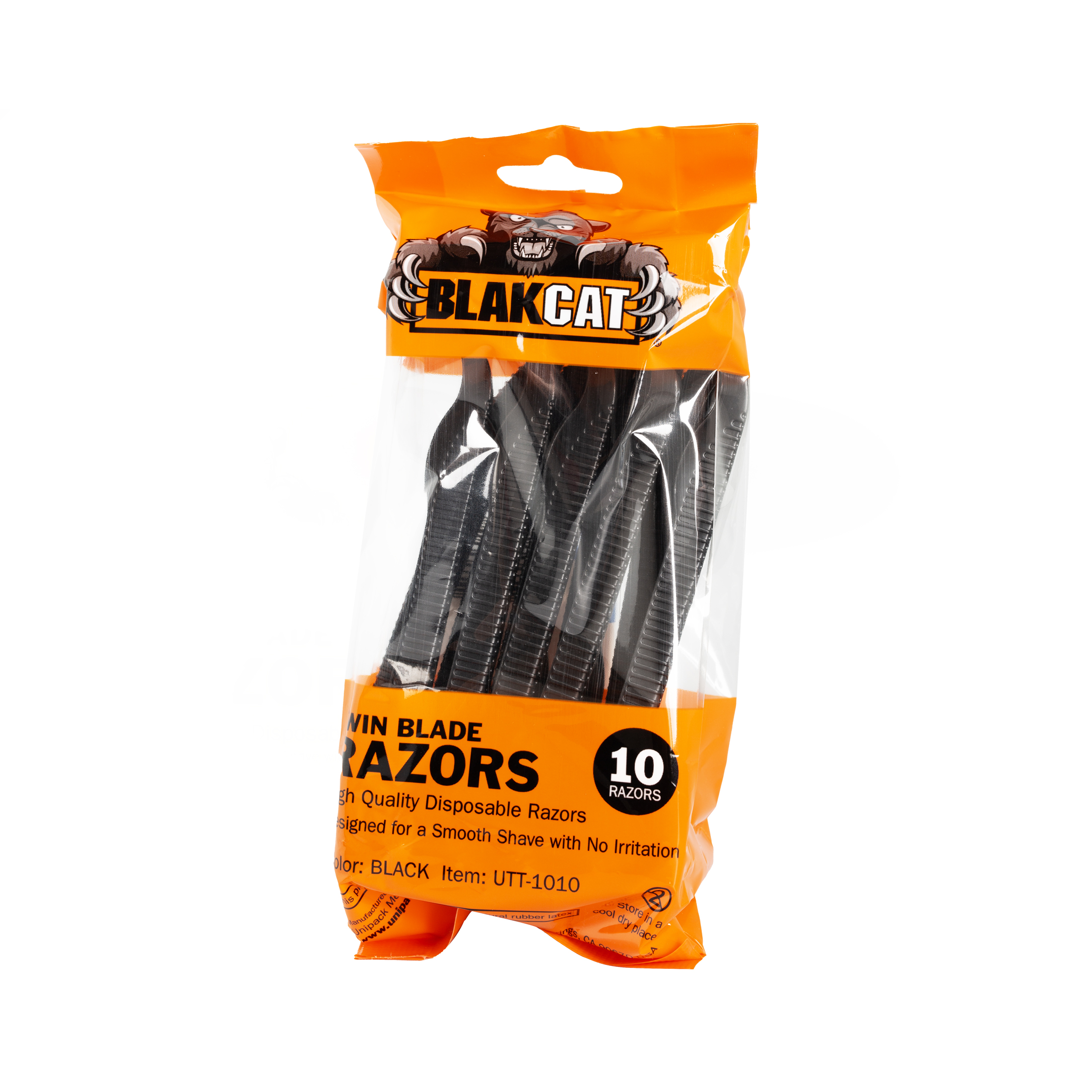 BlakCat™ Disposable Razors, Black