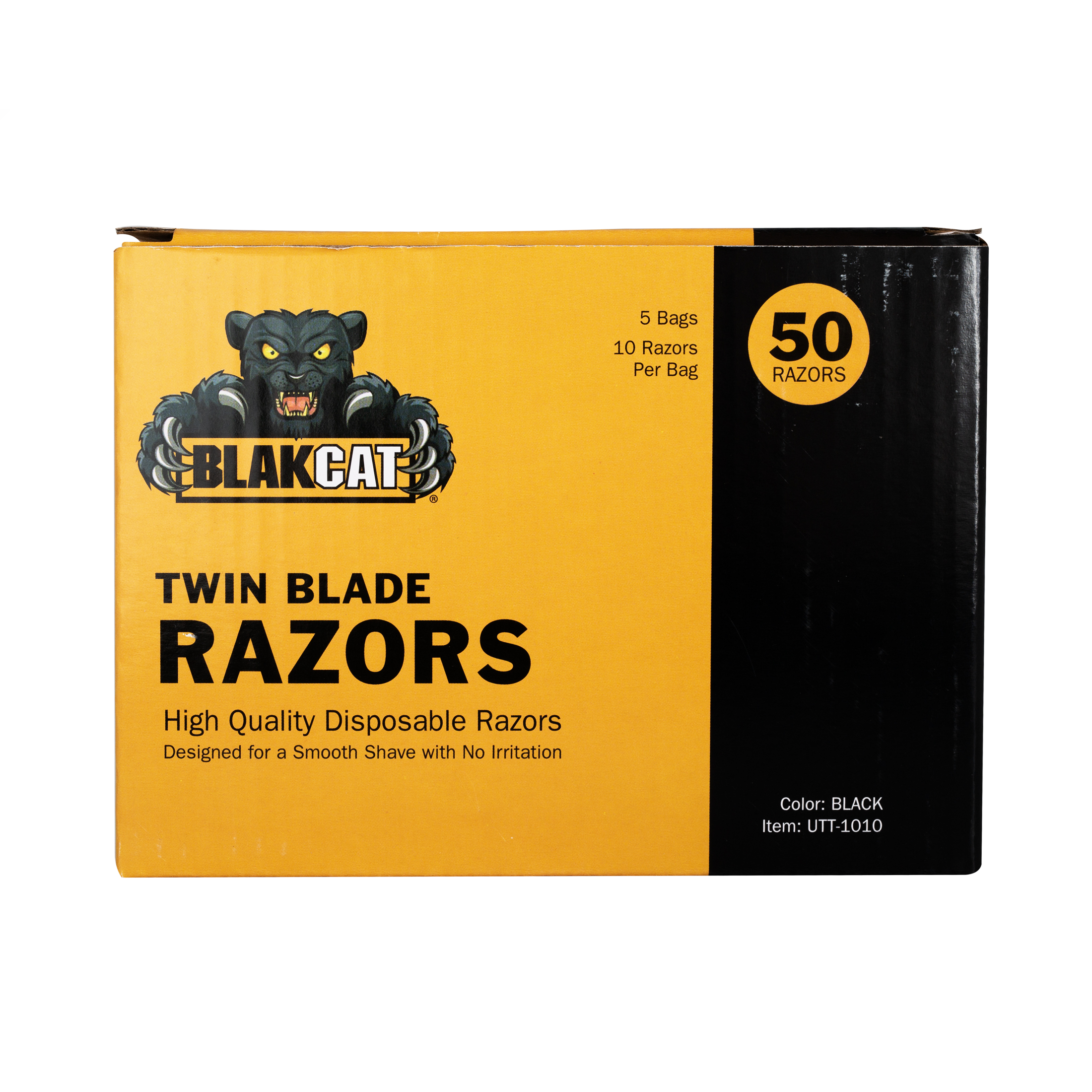BlakCat™ Disposable Razors, Black